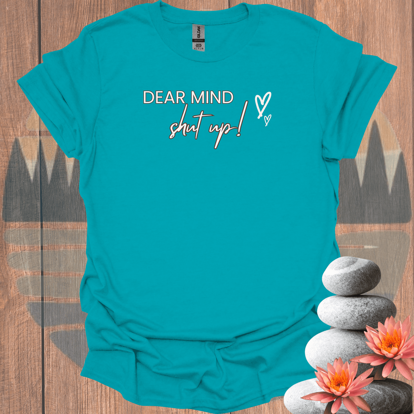 Printify T-Shirt Tropical Blue / S Dear Mind Cursive T-Shirt Dear Mind Cursive T-Shirt 12094709985793305974