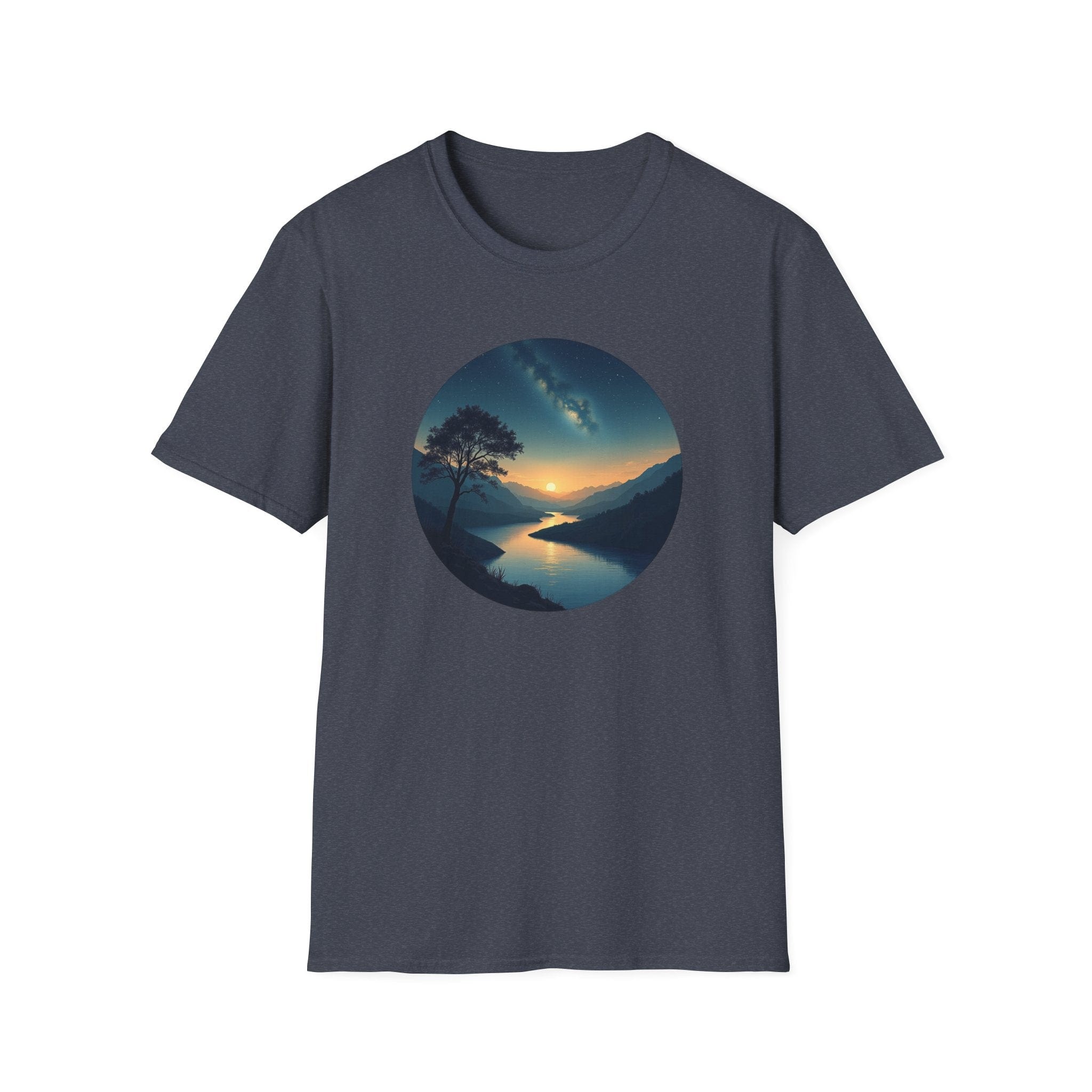 Printify T-Shirt Heather Navy / S Evening Peace T-Shirt Evening Peace T-Shirt 84827801705370680678