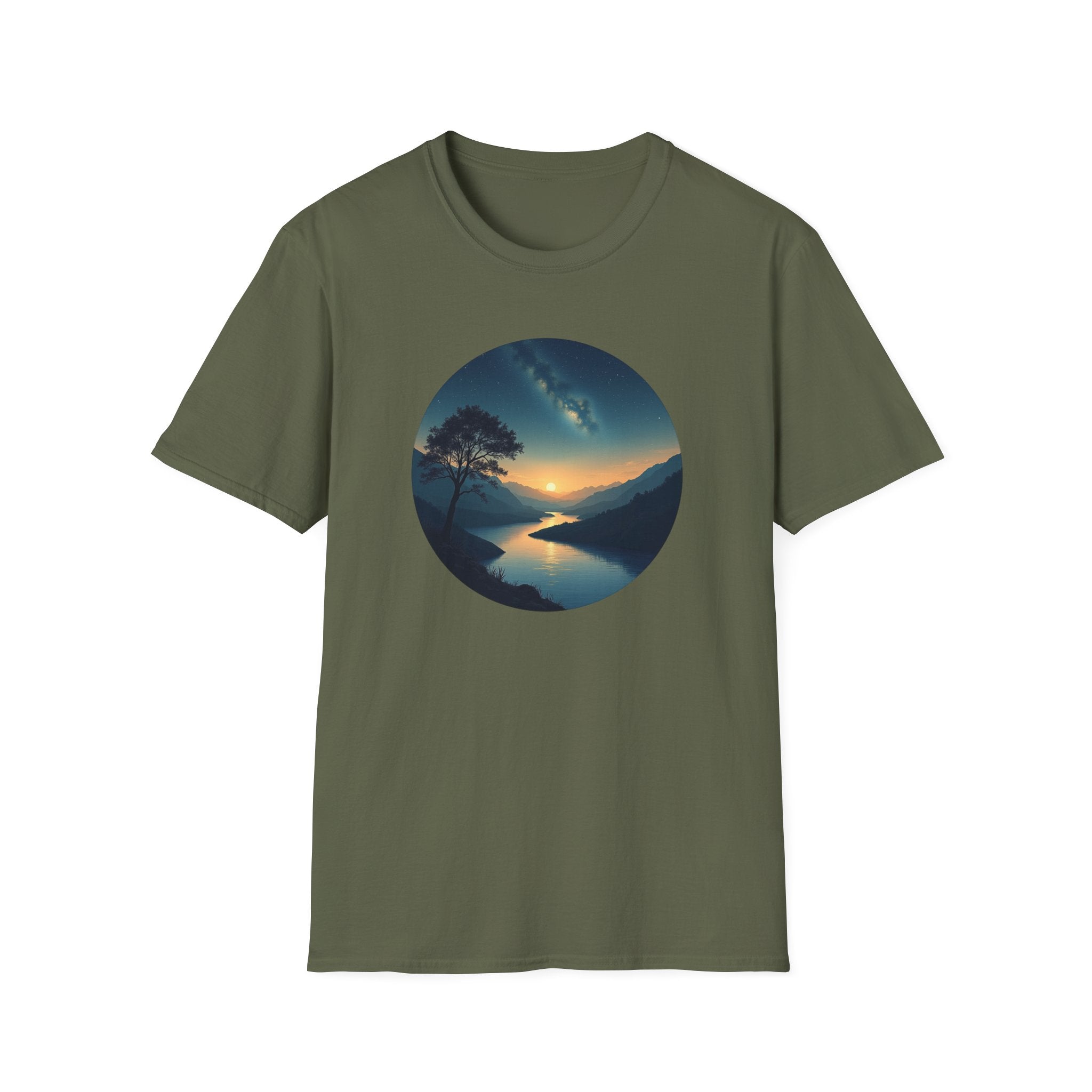 Printify T-Shirt Military Green / S Evening Peace T-Shirt Evening Peace T-Shirt 90127151626504135037
