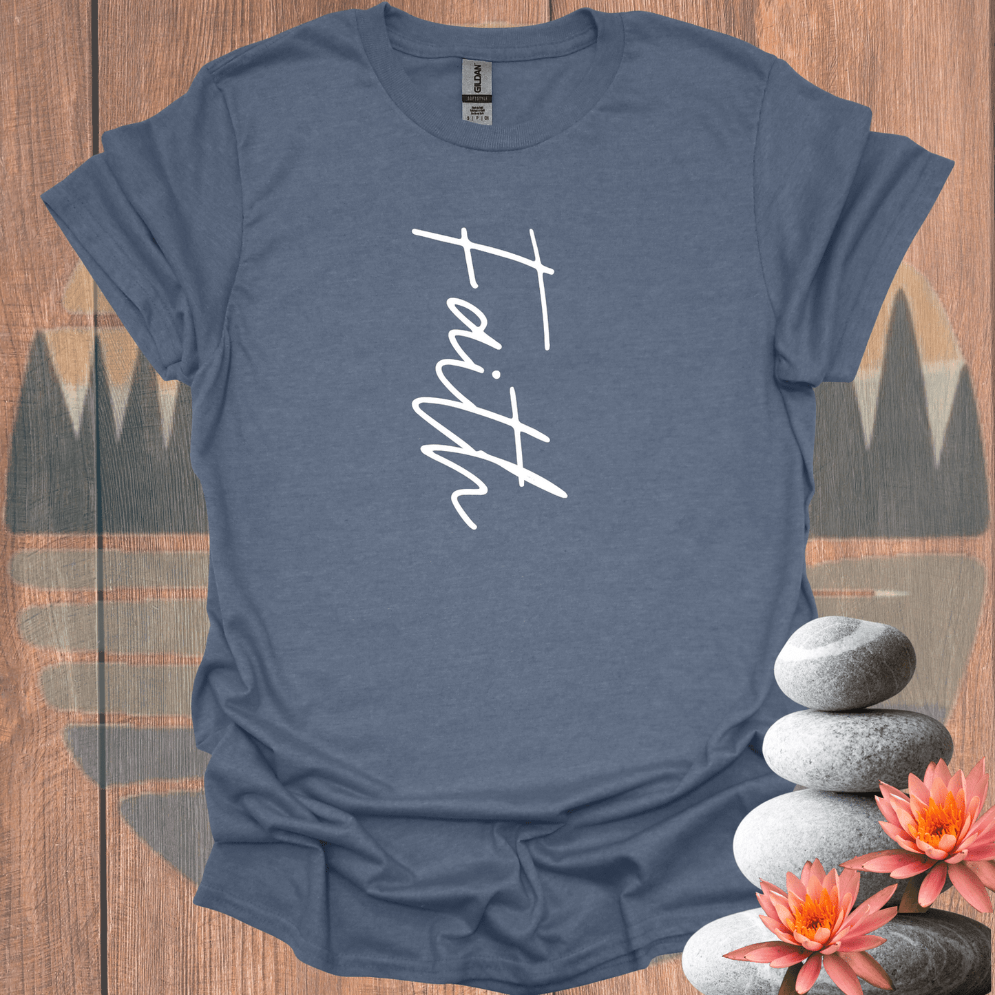 Printify T-Shirt Heather Indigo / S Faith+ T-Shirt Faith+ T-Shirt 14094850882036008263