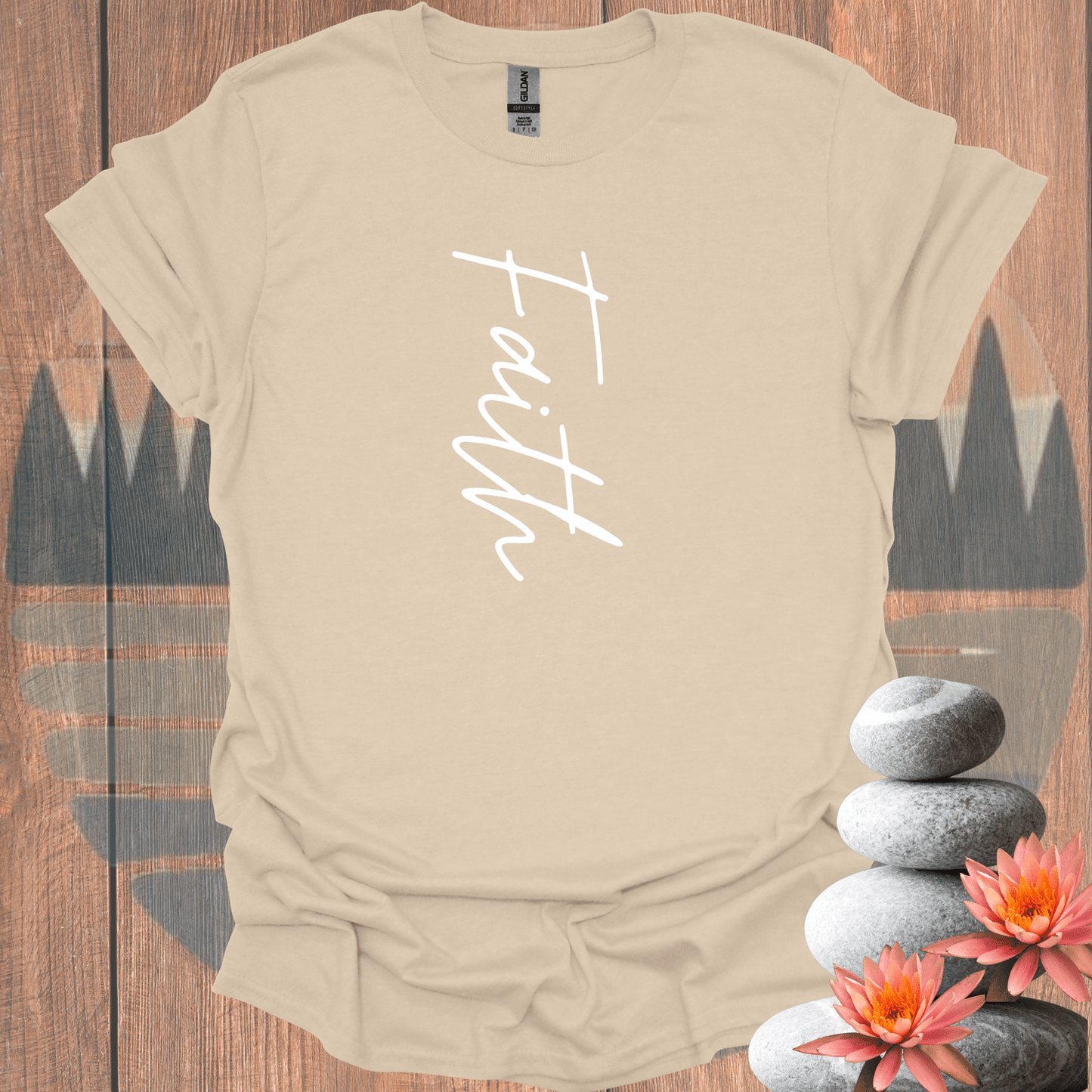 Printify T-Shirt Sand / S Faith+ T-Shirt Faith+ T-Shirt 23124666960828314544