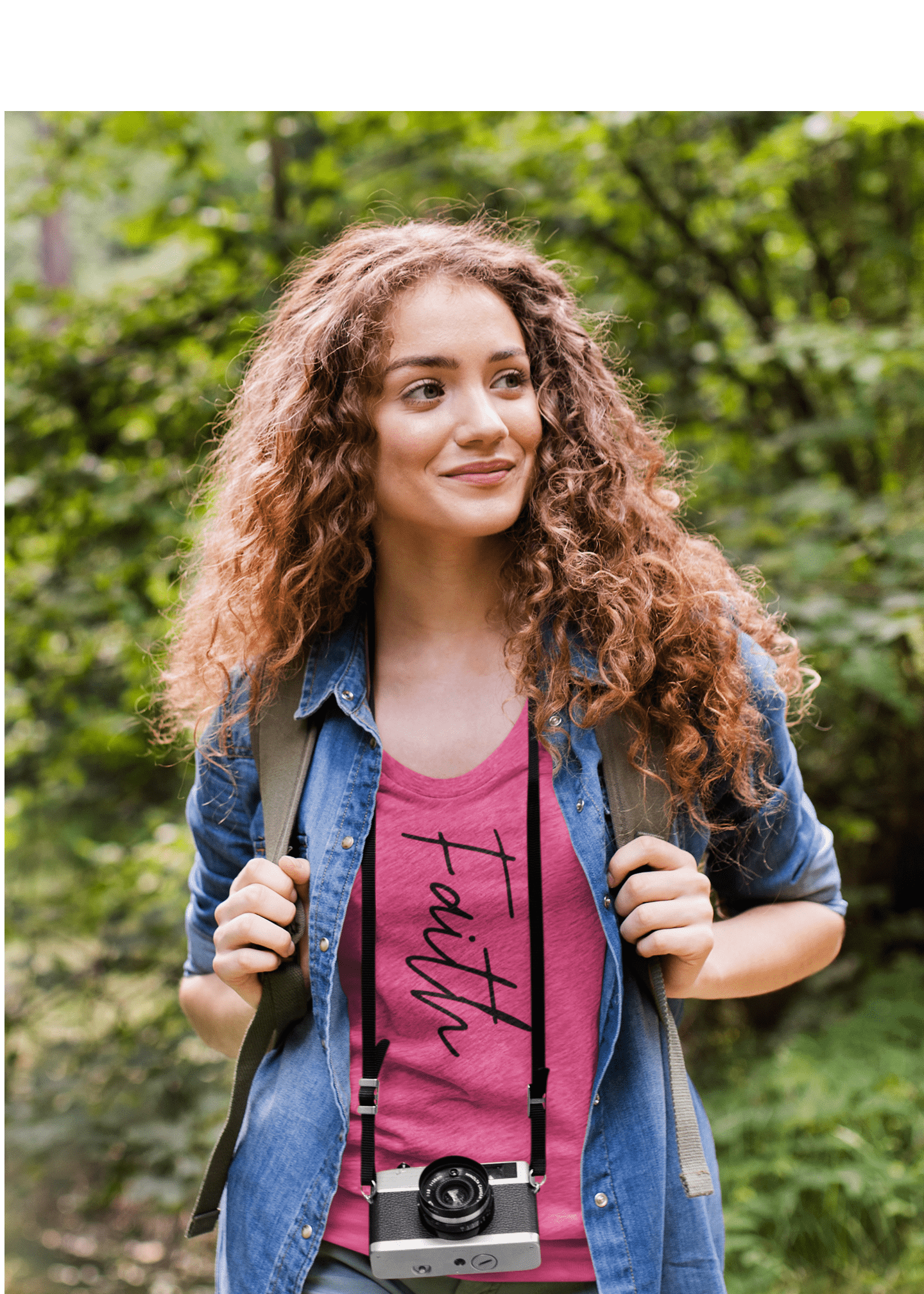 Printify V-neck Faith V-Neck Faith V-Neck