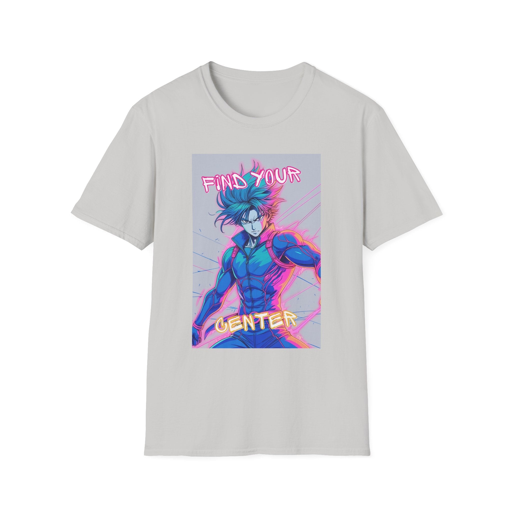 Printify T-Shirt Ice Grey / S Find Your Center Unisex Softstyle T-Shirt - Motivational Graphic Tee Find Your Center Unisex Softstyle T-Shirt - Motivational Graphic Tee 60334231329129376250