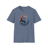 Printify T-Shirt Heather Indigo / S Fire & Water Yin Yang Fire & Water Yin Yang 29762356203995292158