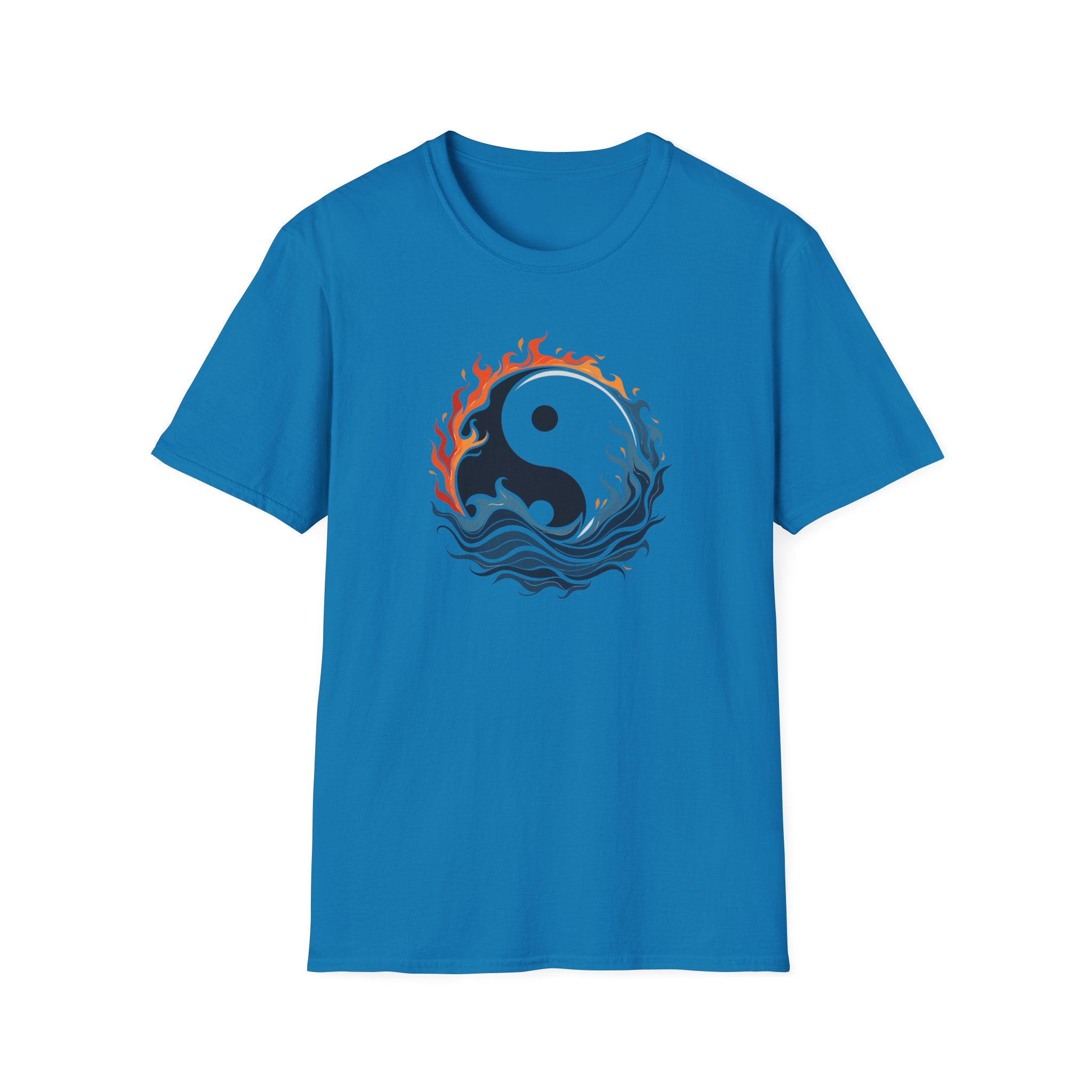 Printify T-Shirt Sapphire / S Fire & Water Yin Yang Fire & Water Yin Yang 24027192703302416209