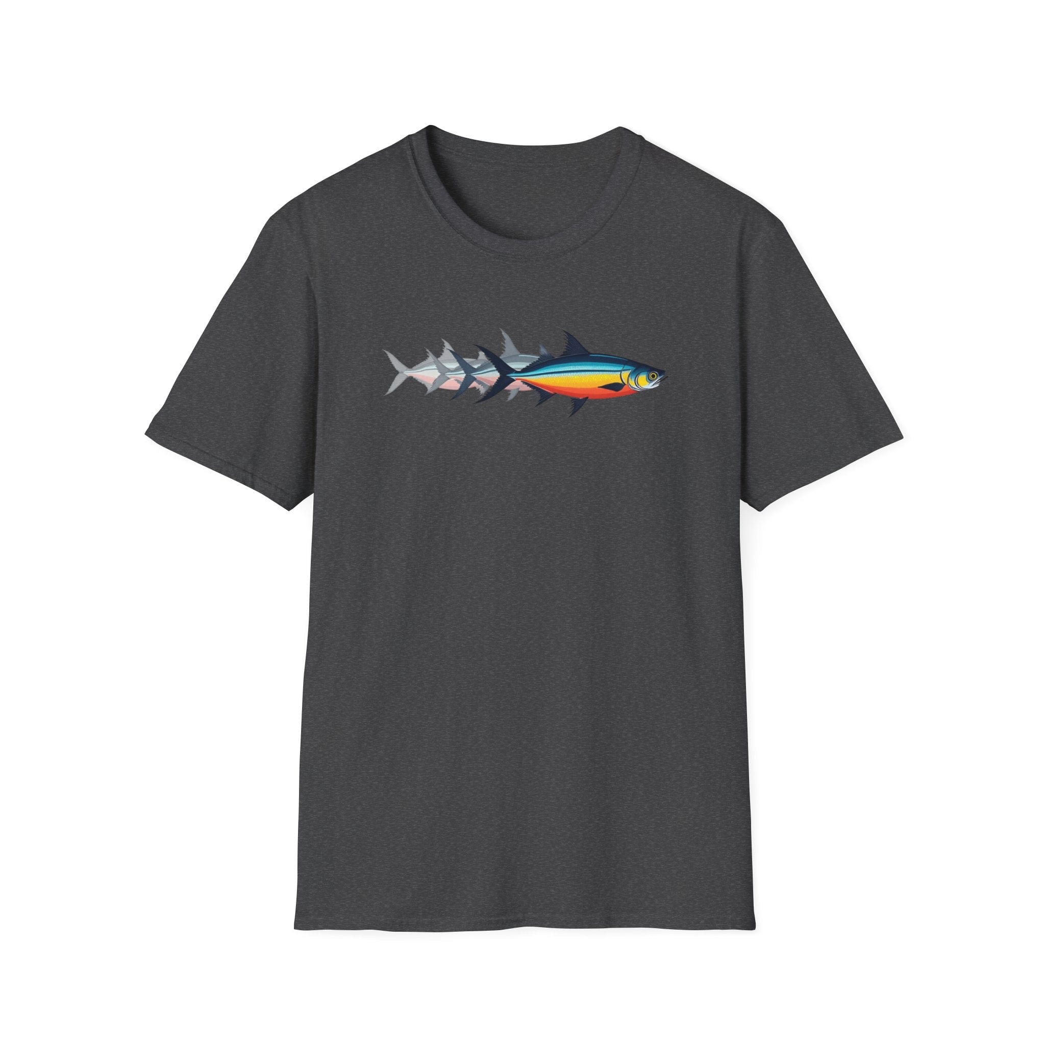 Printify T-Shirt Dark Heather / S Fish Momentum T-Shirt Fish Momentum T-Shirt 22554447006851378830