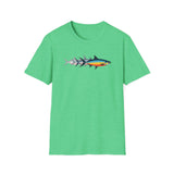 Printify T-Shirt Heather Irish Green / S Fish Momentum T-Shirt Fish Momentum T-Shirt 13474752194110157063