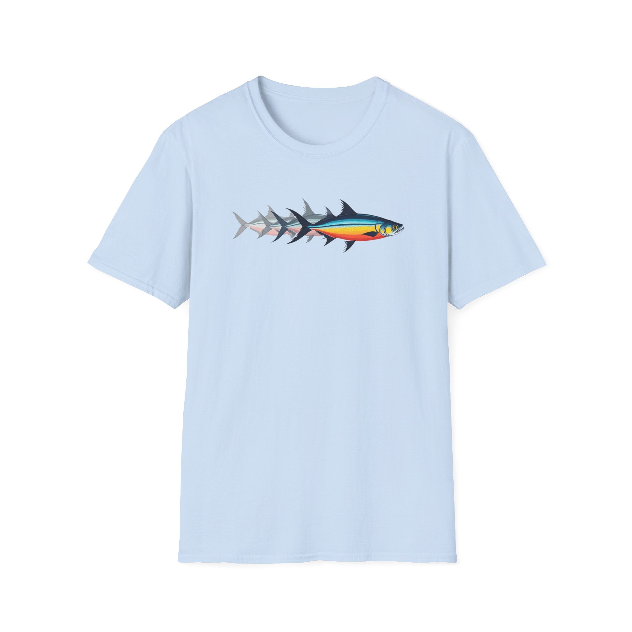 Printify T-Shirt Light Blue / S Fish Momentum T-Shirt Fish Momentum T-Shirt 25519398532710884403