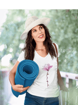 Printify V-neck Flower of Hope V-Neck Flower of Hope V-Neck
