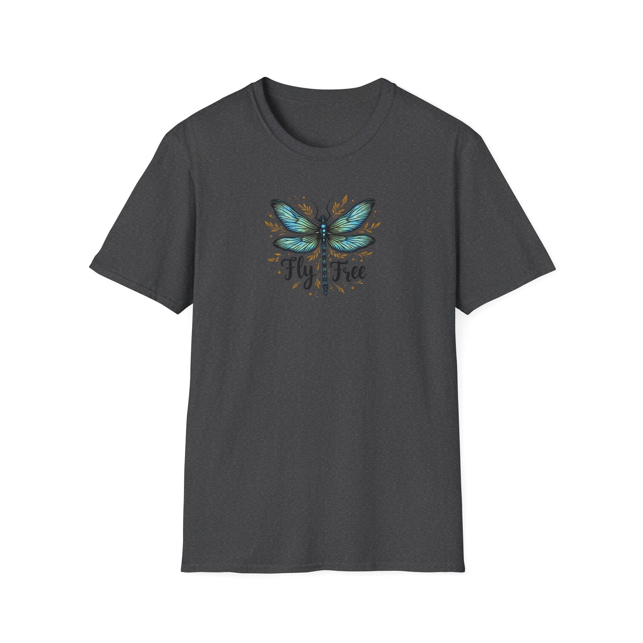 Printify T-Shirt Dark Heather / S Fly Free T-Shirt Fly Free T-Shirt 32720053310320614026