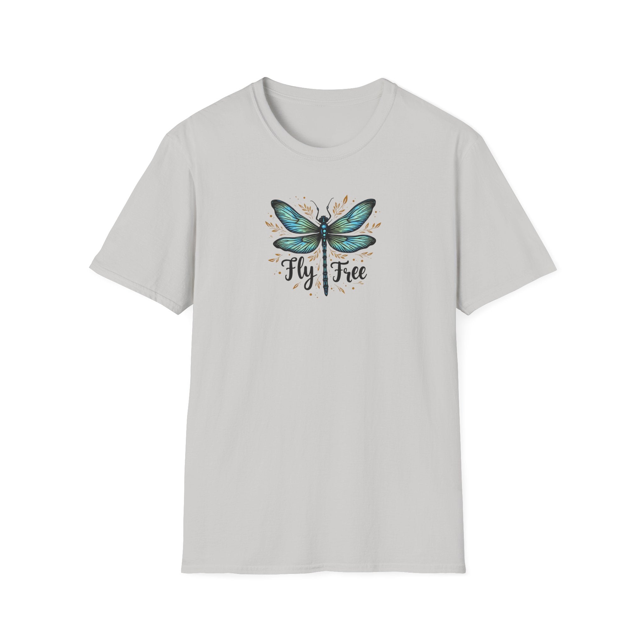 Printify T-Shirt Ice Grey / S Fly Free T-Shirt Fly Free T-Shirt 55843806027527506659
