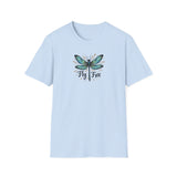 Printify T-Shirt Light Blue / S Fly Free T-Shirt Fly Free T-Shirt 33969974541291104277