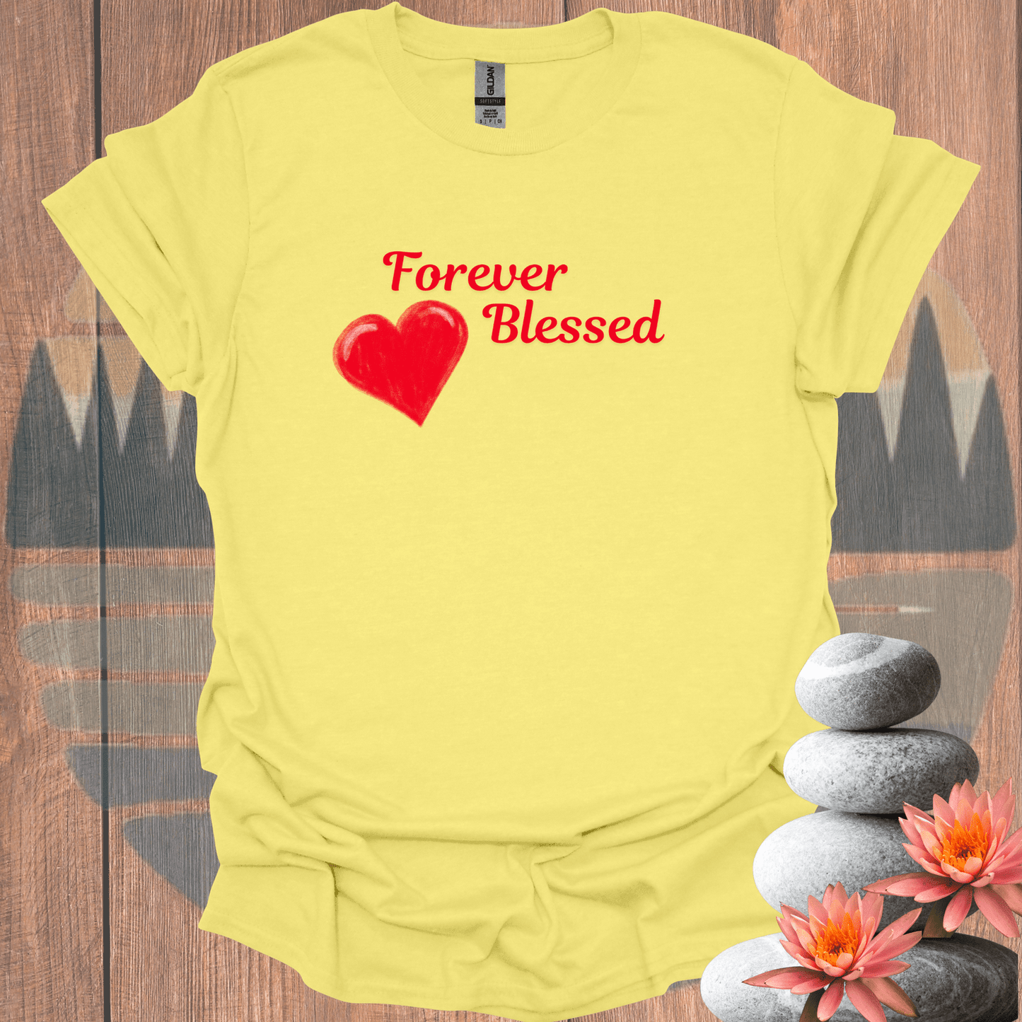 Printify T-Shirt Cornsilk / S Forever Blessed T-Shirt Forever Blessed T-Shirt 88667663885235786175