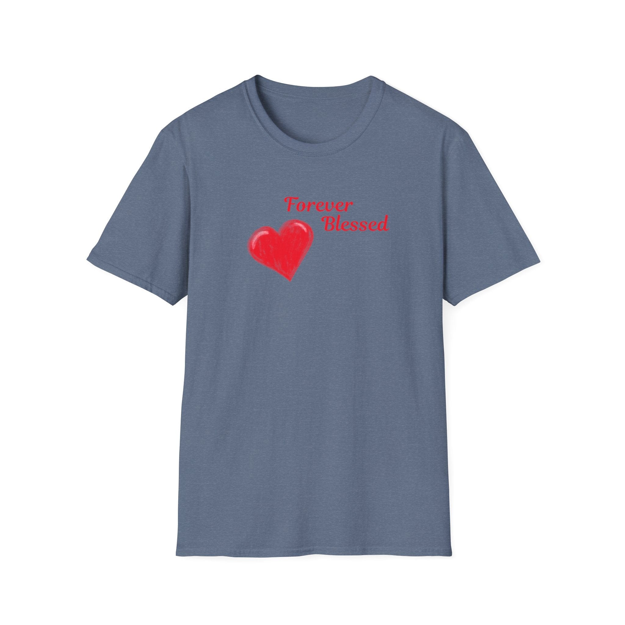 Printify T-Shirt Heather Indigo / S Forever Blessed T-Shirt Forever Blessed T-Shirt 26994541696156882673