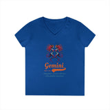 Printify V-neck S / Royal Gemini Ladies' V-Neck T-Shirt Gemini Ladies' V-Neck T-Shirt 33754547797110157630