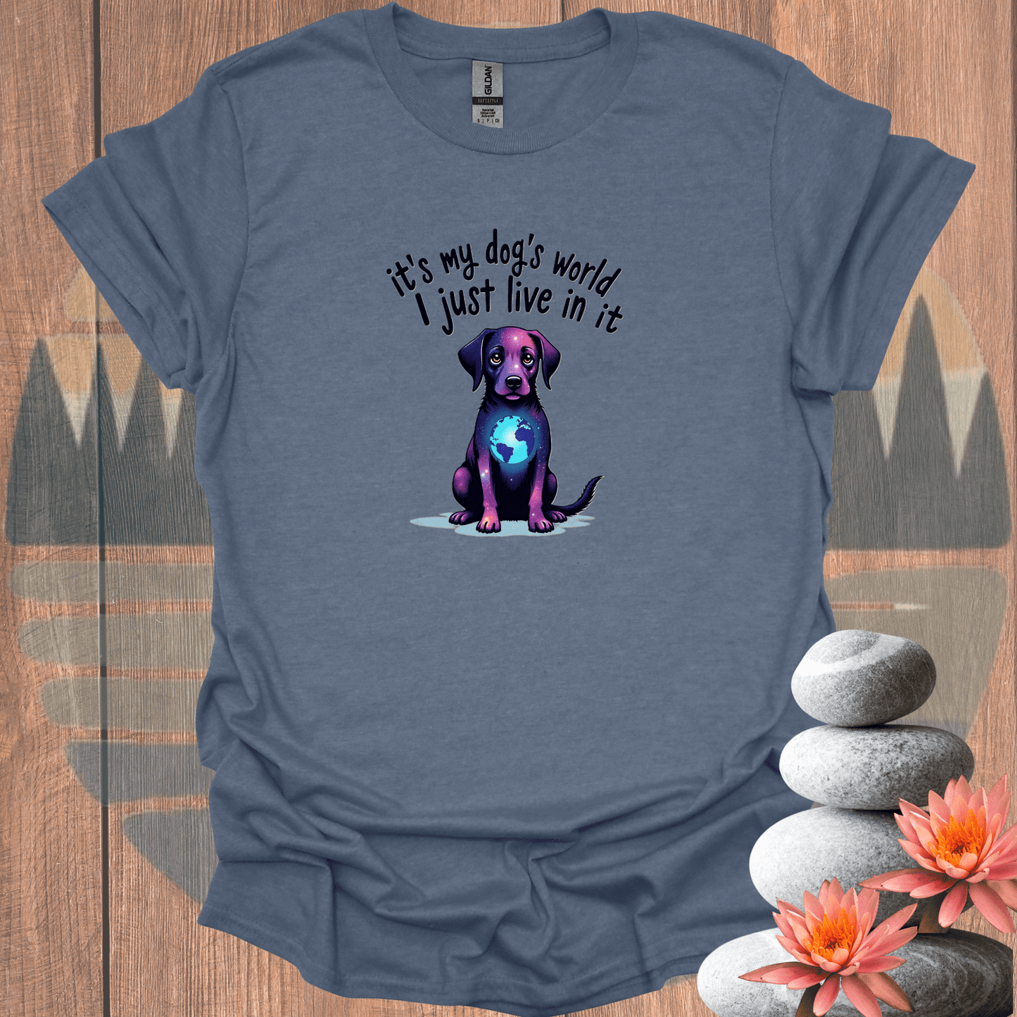 Printify T-Shirt Heather Indigo / S Global Dog T-Shirt Global Dog T-Shirt 27852971702886772044