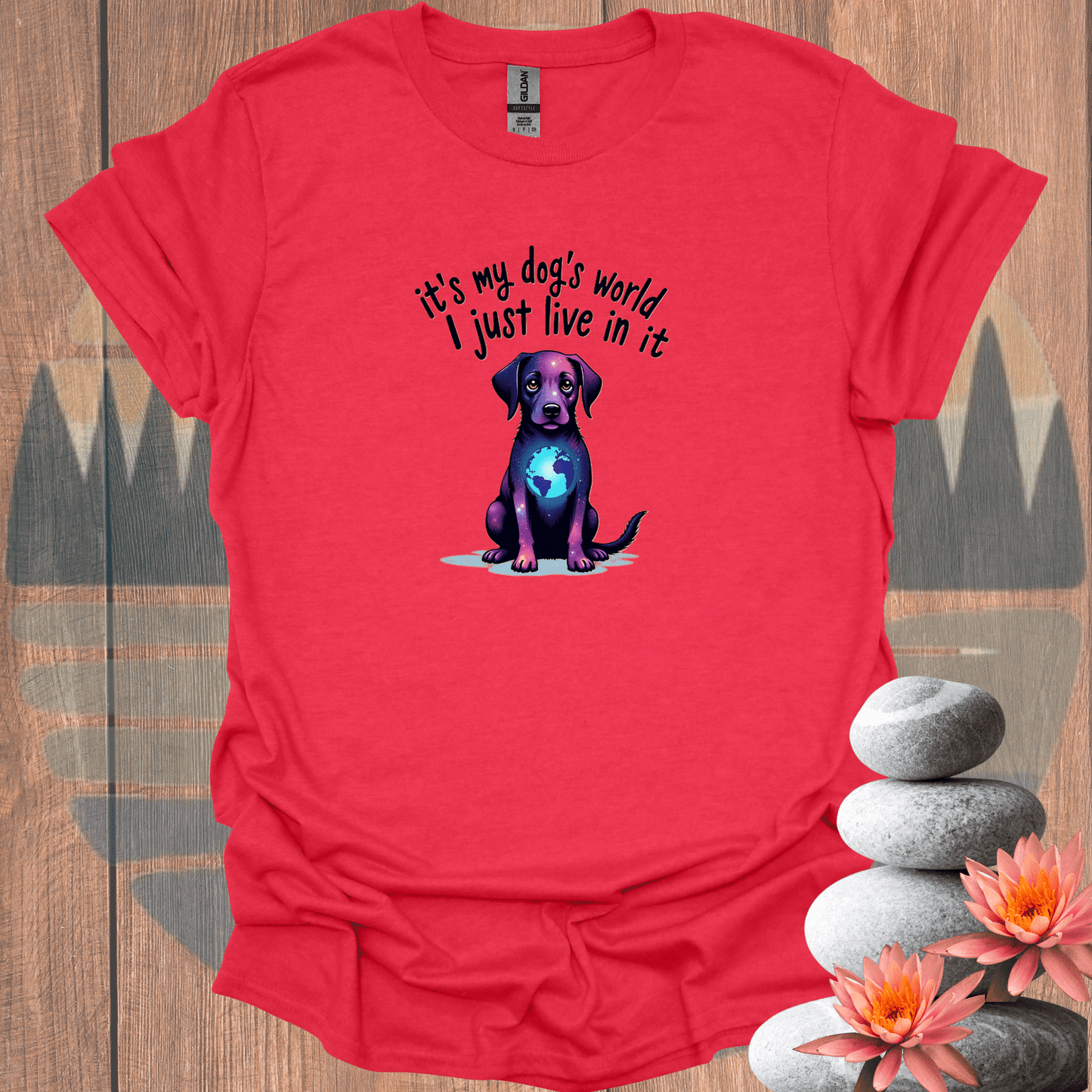 Printify T-Shirt Heather Red / S Global Dog T-Shirt Global Dog T-Shirt 26740165309393245679