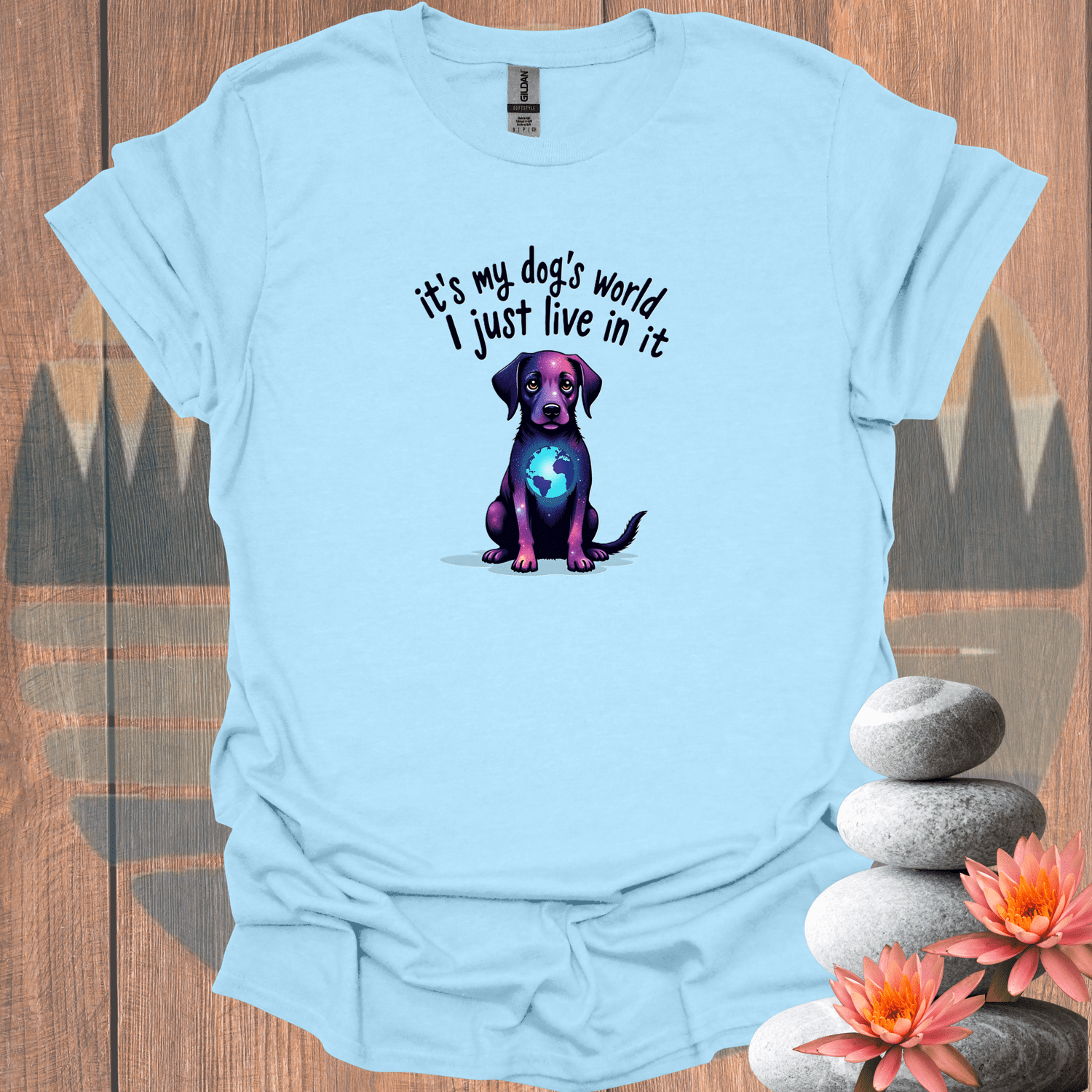 Printify T-Shirt Light Blue / S Global Dog T-Shirt Global Dog T-Shirt 18604830574398232985