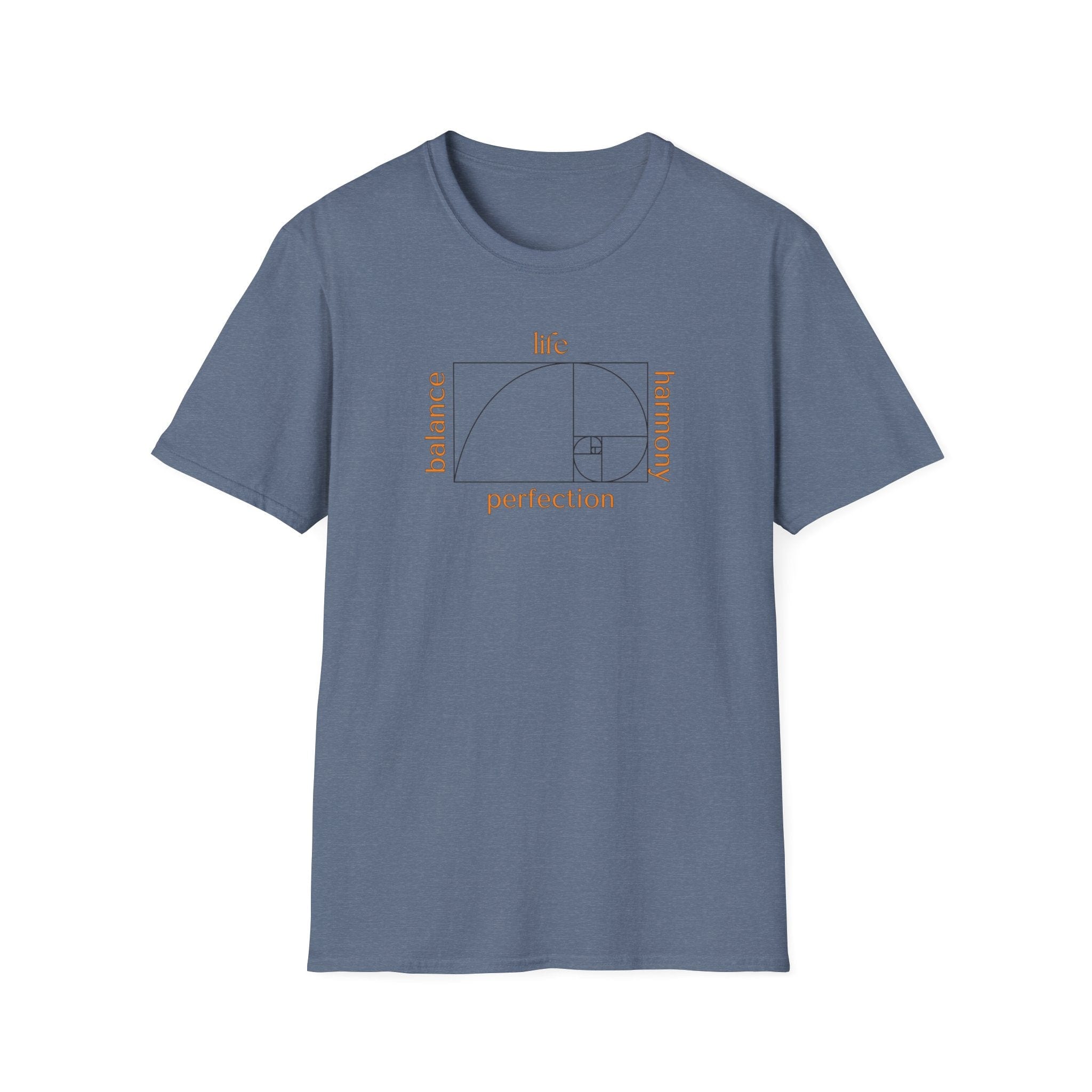 Printify T-Shirt Heather Indigo / S Golden Ratio T-Shirt Golden Ratio T-Shirt 22108253766112268225