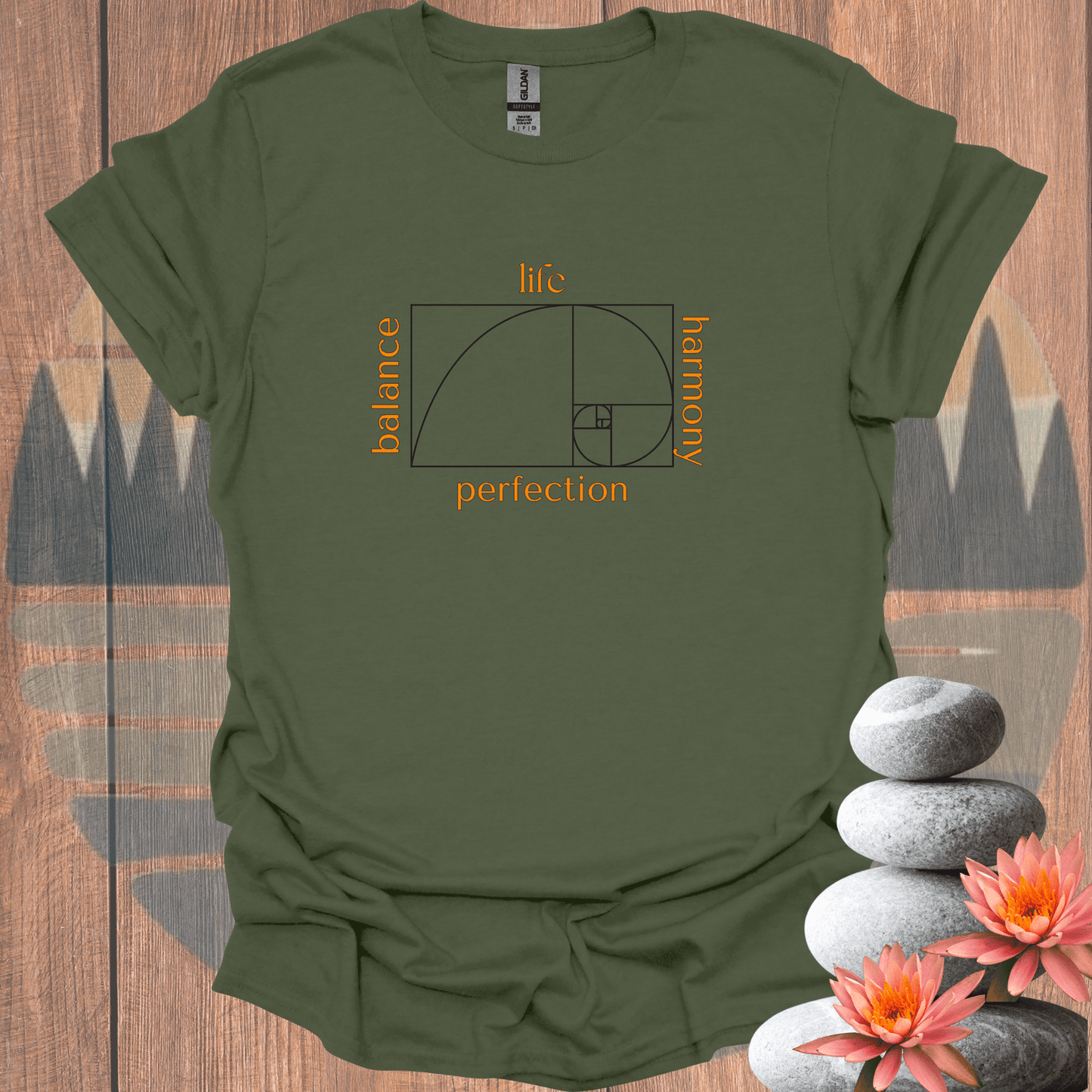 Printify T-Shirt Military Green / S Golden Ratio T-Shirt Golden Ratio T-Shirt 31595121918116173513