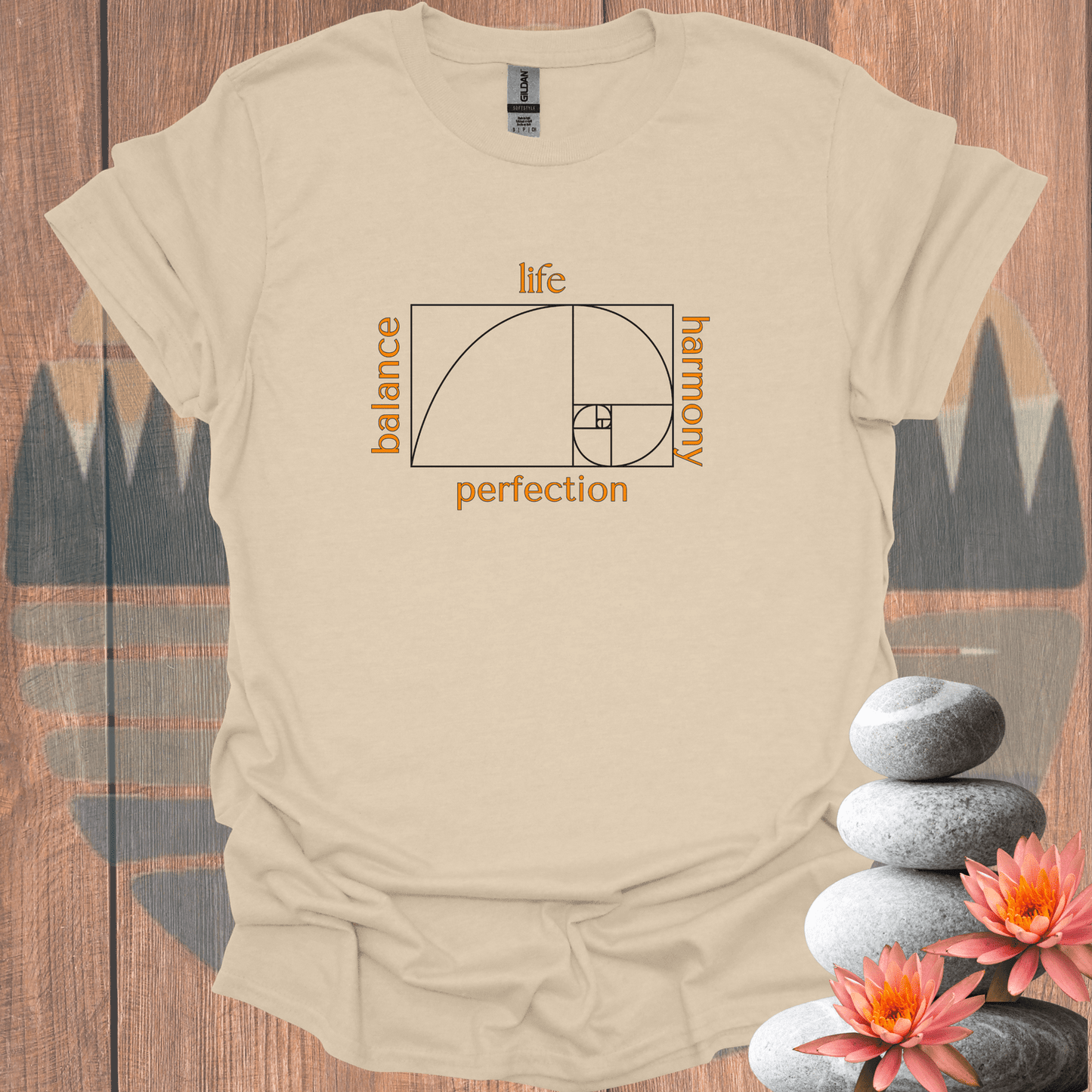 Printify T-Shirt Sand / S Golden Ratio T-Shirt Golden Ratio T-Shirt 15804394309591294749