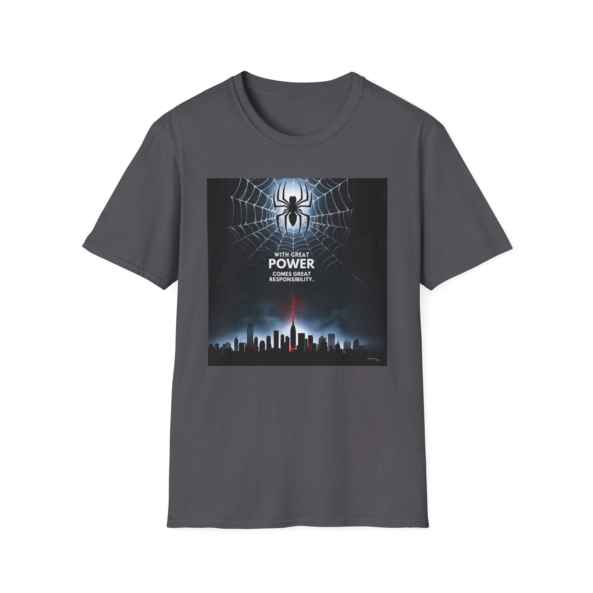 Printify T-Shirt Charcoal / S Great Responsibility Great Responsibility 16689866776134943131