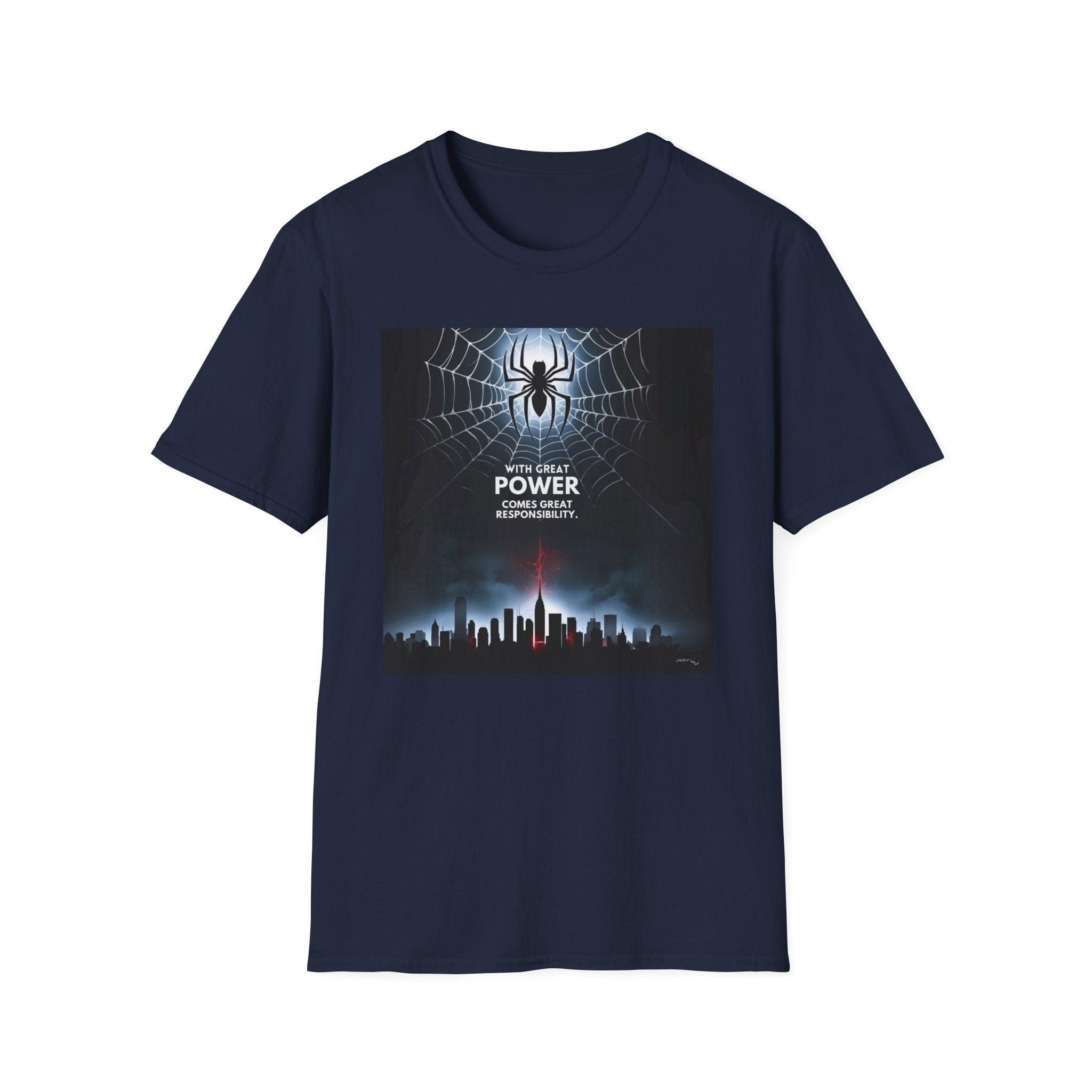 Printify T-Shirt Navy / S Great Responsibility Great Responsibility 10399274404346943458