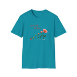 Printify T-Shirt Tropical Blue / S Grow With the Flow T-Shirt Grow With the Flow T-Shirt 19778964545991578163