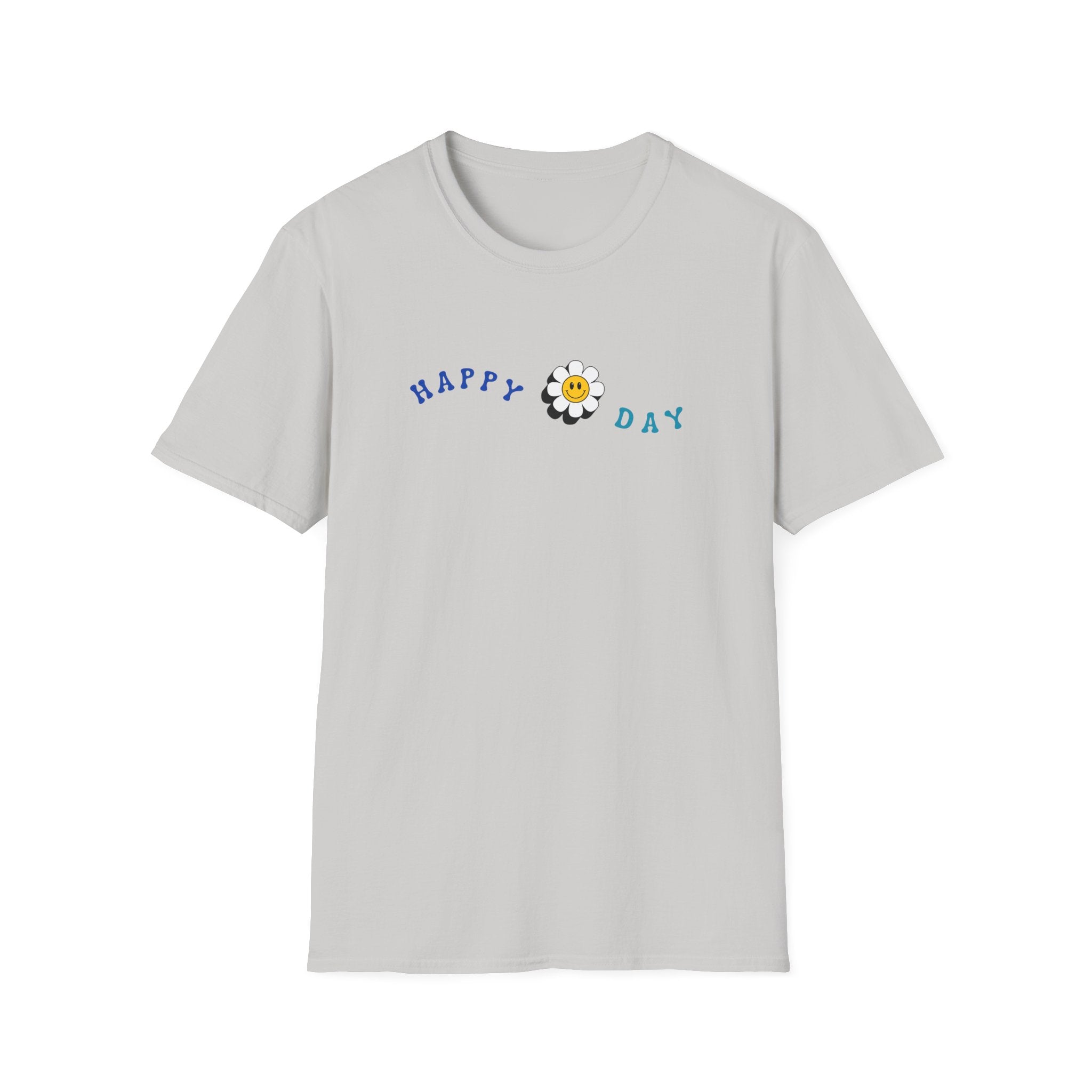 Printify T-Shirt Ice Grey / S Happy Day T-Shirt Happy Day T-Shirt 17864822815777250370