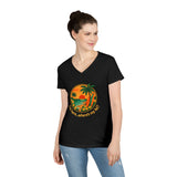 Printify V-neck Hawaiian Lei V-Neck T-Shirt Hawaiian Lei V-Neck T-Shirt