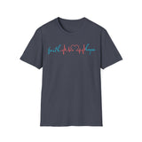 Printify T-Shirt Heather Navy / S Heartbeat T-Shirt Heartbeat T-Shirt 67939379187110228971
