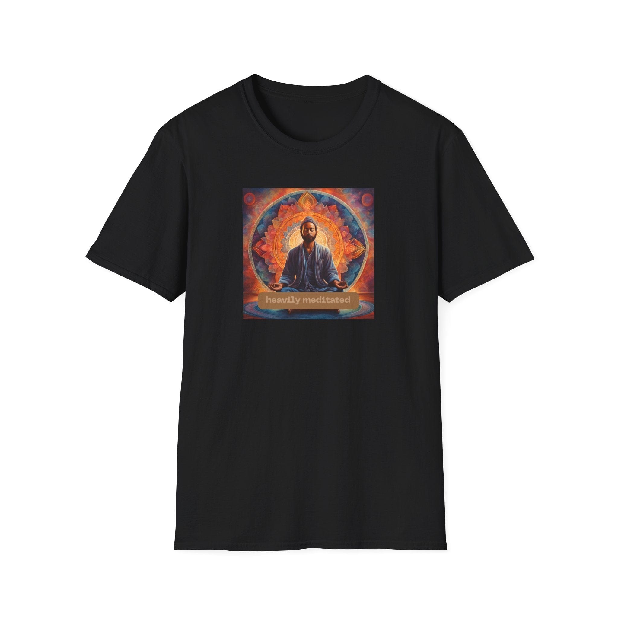 Printify T-Shirt Black / S Heavily Meditated Man T-Shirt Heavily Meditated Man T-Shirt 27838617703397283734