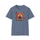 Printify T-Shirt Heather Indigo / S Heavily Meditated Man T-Shirt Heavily Meditated Man T-Shirt 12739936612159364343