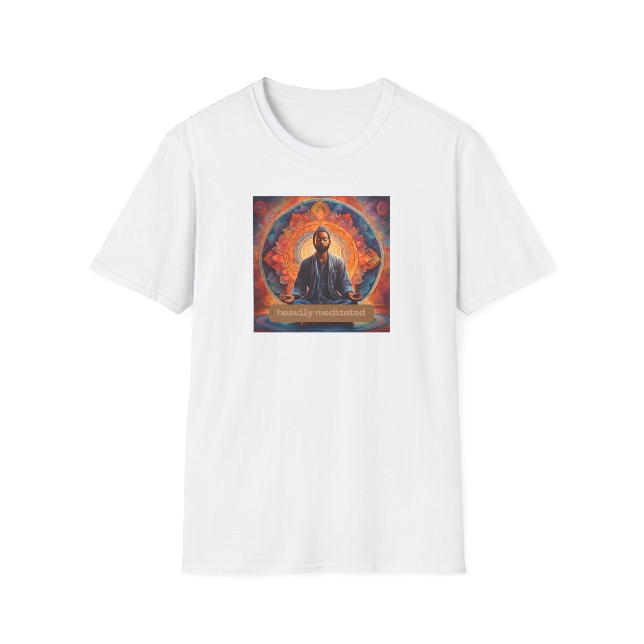 Printify T-Shirt White / S Heavily Meditated Man T-Shirt Heavily Meditated Man T-Shirt 30435199550818797398