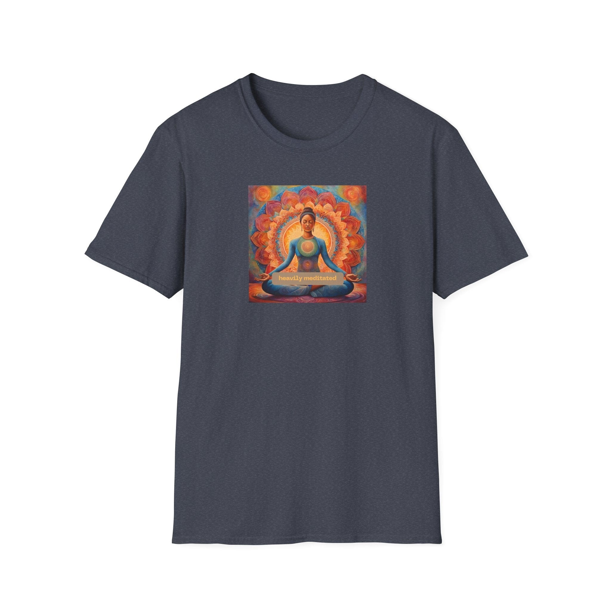 Printify T-Shirt Heather Navy / S Heavily Meditated Woman T-Shirt Heavily Meditated Woman T-Shirt 25607568051514887417