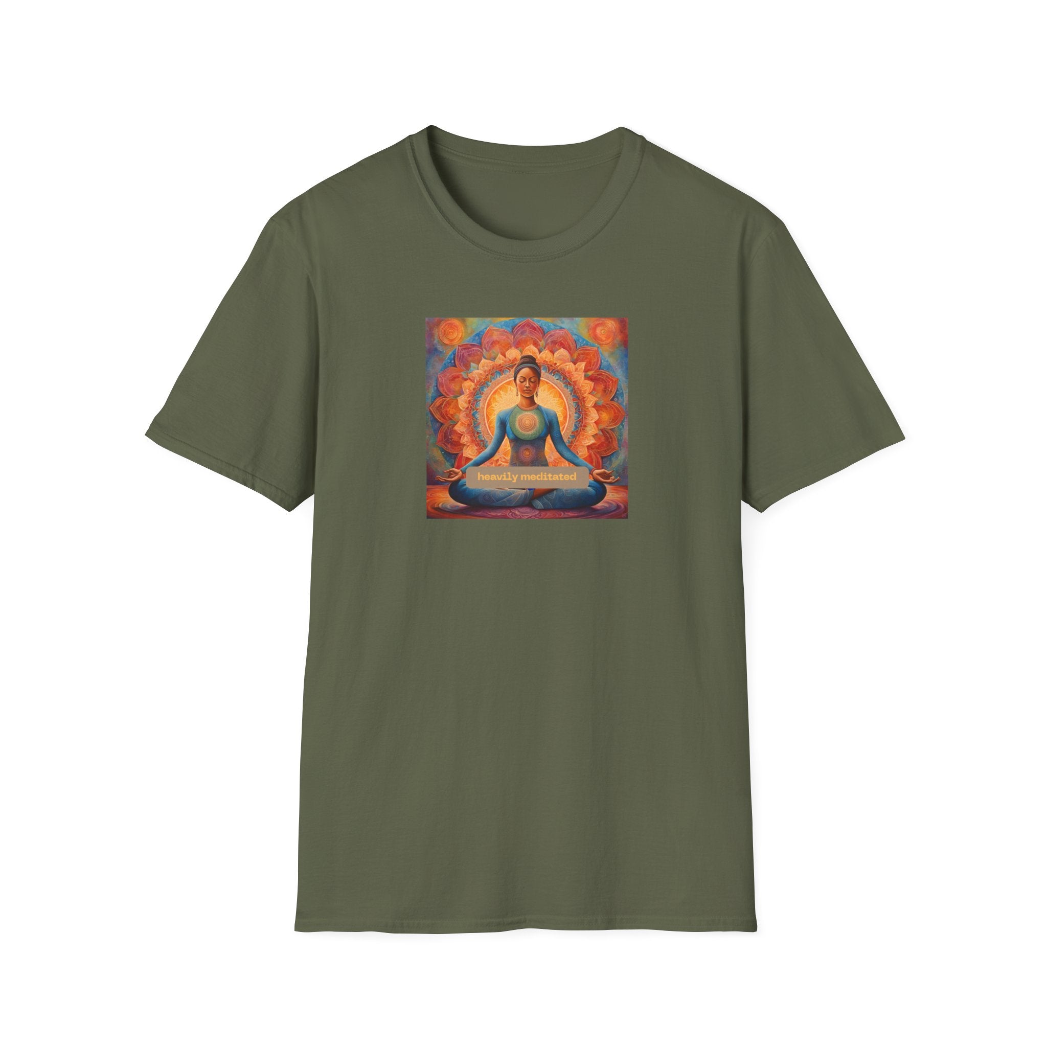 Printify T-Shirt Military Green / S Heavily Meditated Woman T-Shirt Heavily Meditated Woman T-Shirt 15735389108840935610