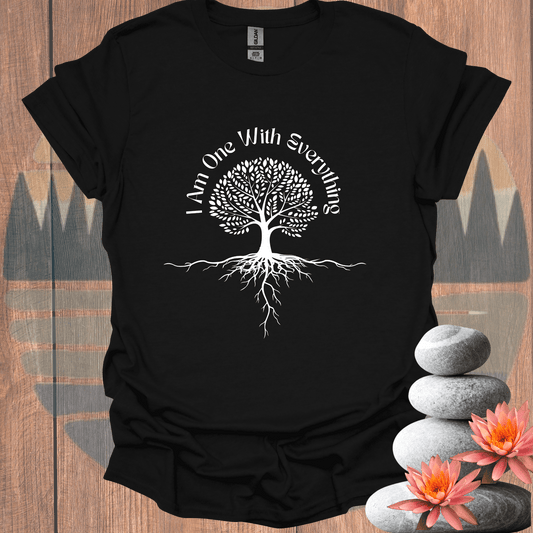 Printify T-Shirt Black / S I Am One With Everything T-Shirt I Am One With Everything T-Shirt 33585980872422877857