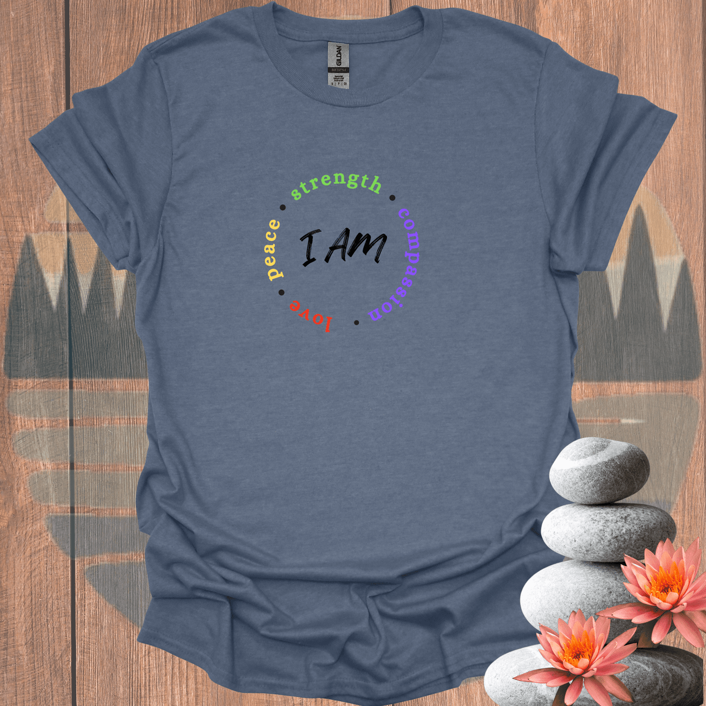 Printify T-Shirt Heather Indigo / S I Am T-Shirt I Am T-Shirt 22652514273521878515