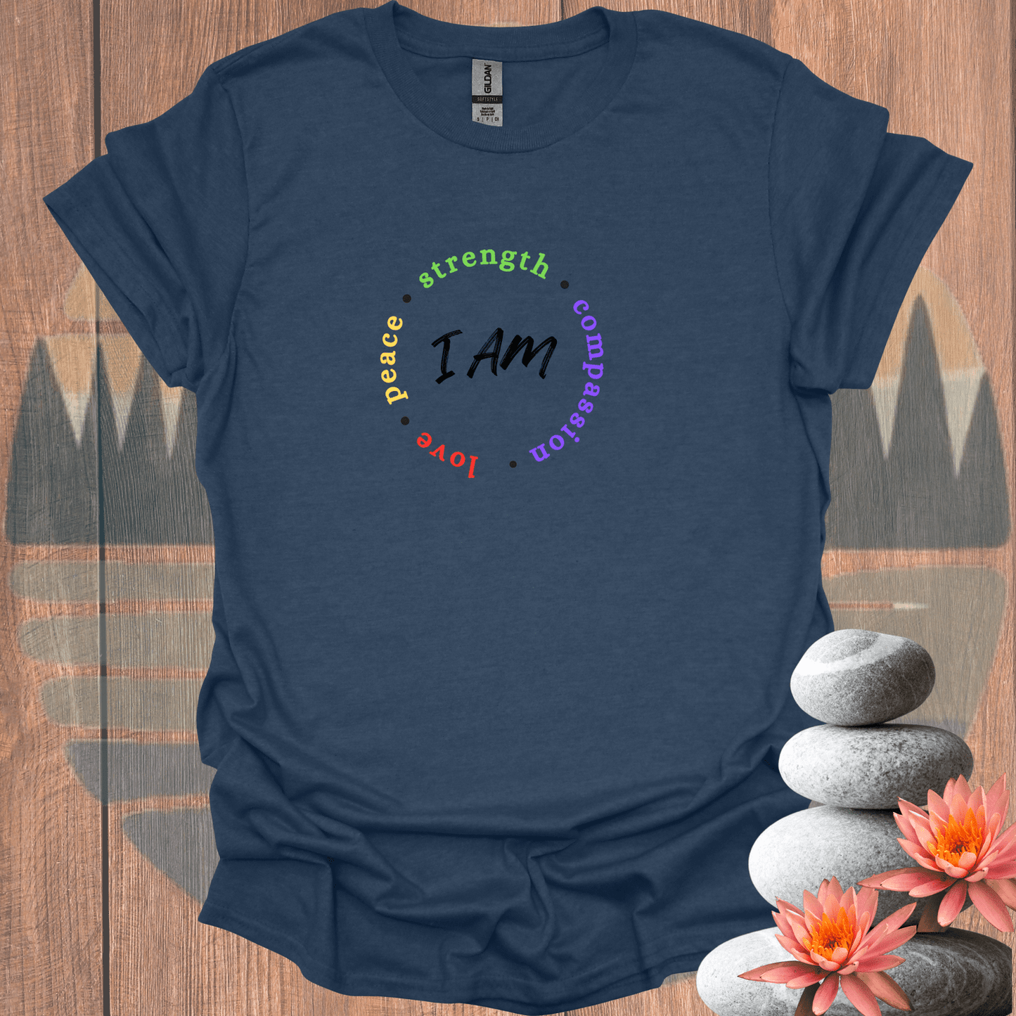 Printify T-Shirt Heather Navy / S I Am T-Shirt I Am T-Shirt 27446025758306359354