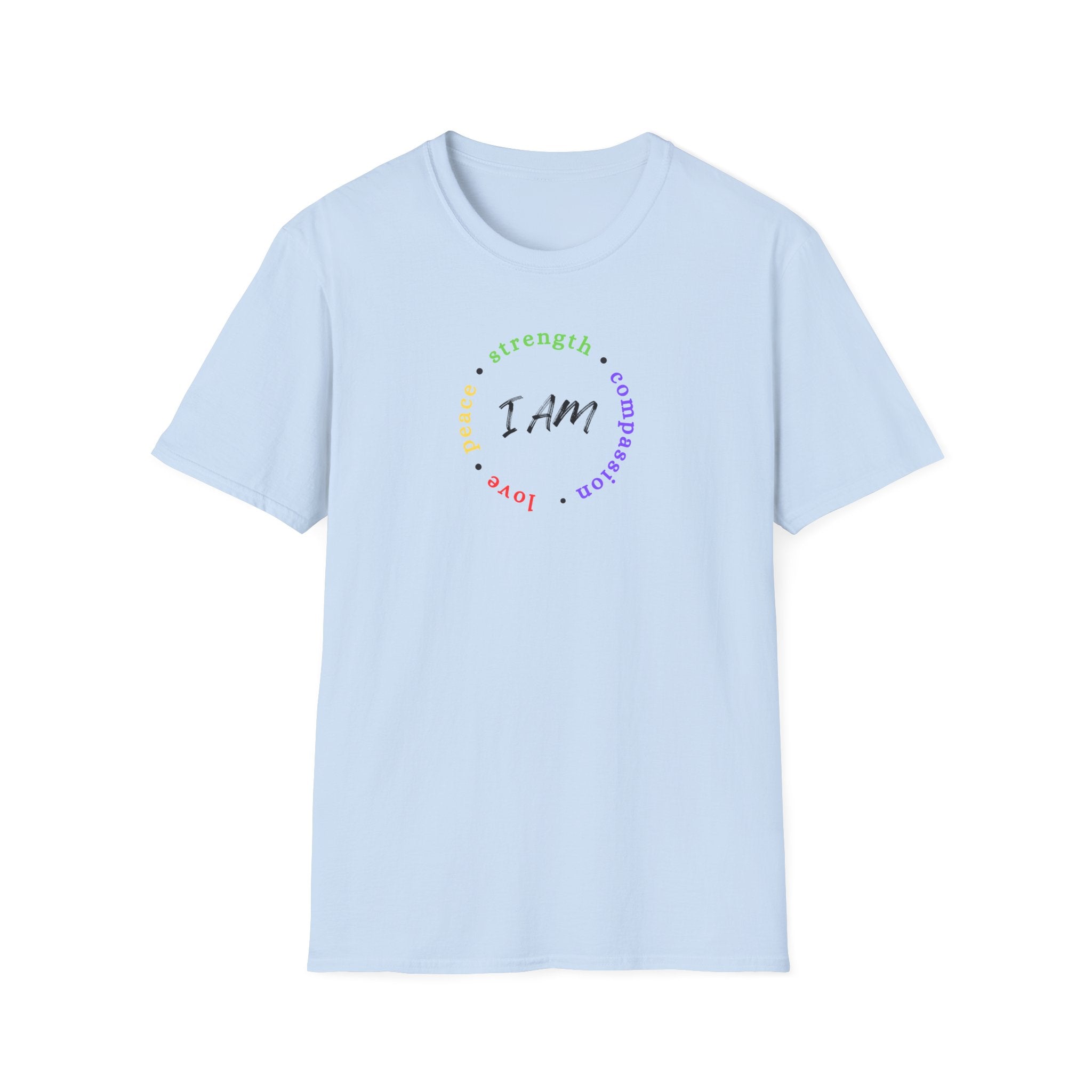 Printify T-Shirt Light Blue / S I Am T-Shirt I Am T-Shirt 30622657028018753379
