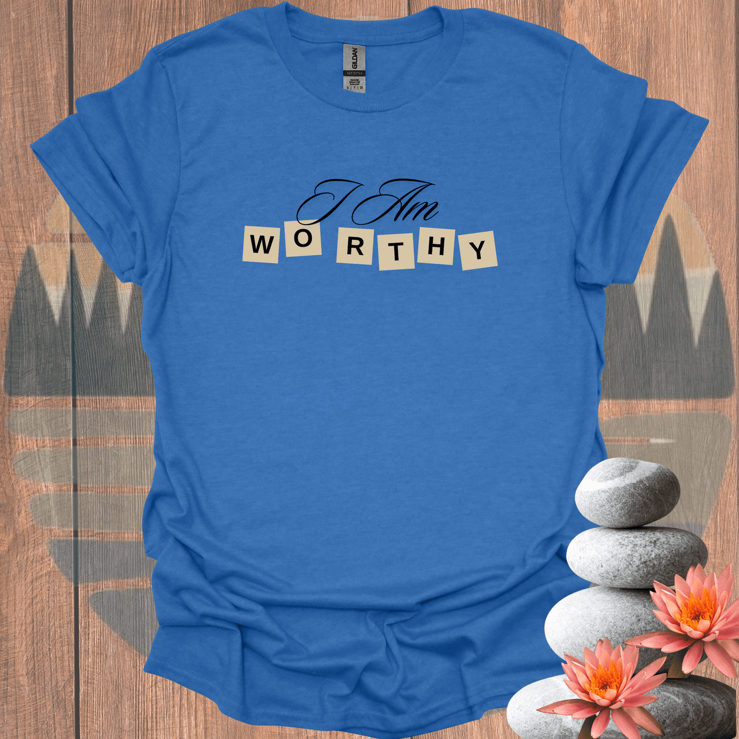 Printify T-Shirt Heather Royal / S I Am Worthy T-Shirt I Am Worthy T-Shirt 20183976575591730135