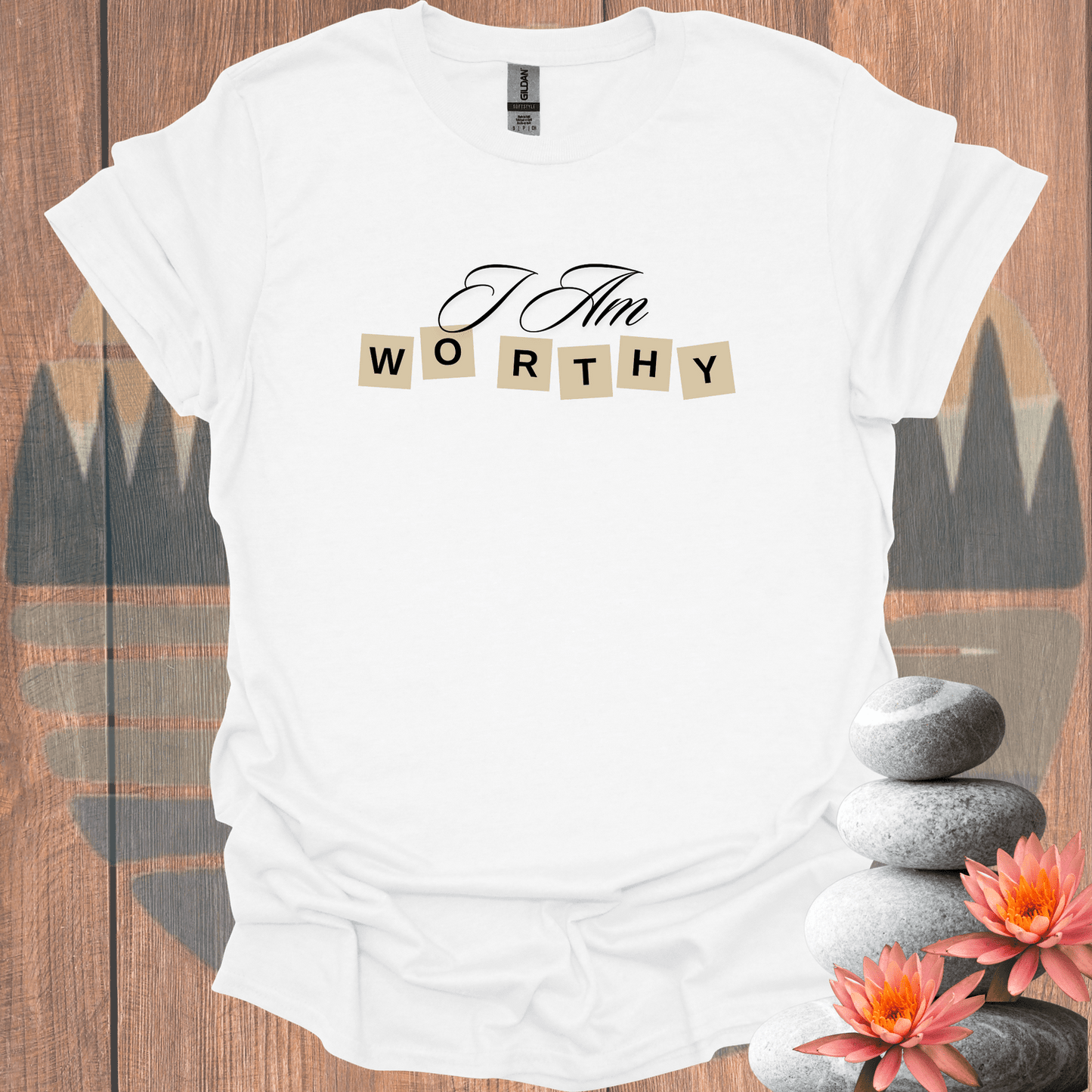 Printify T-Shirt White / S I Am Worthy T-Shirt I Am Worthy T-Shirt 58577770808033796054