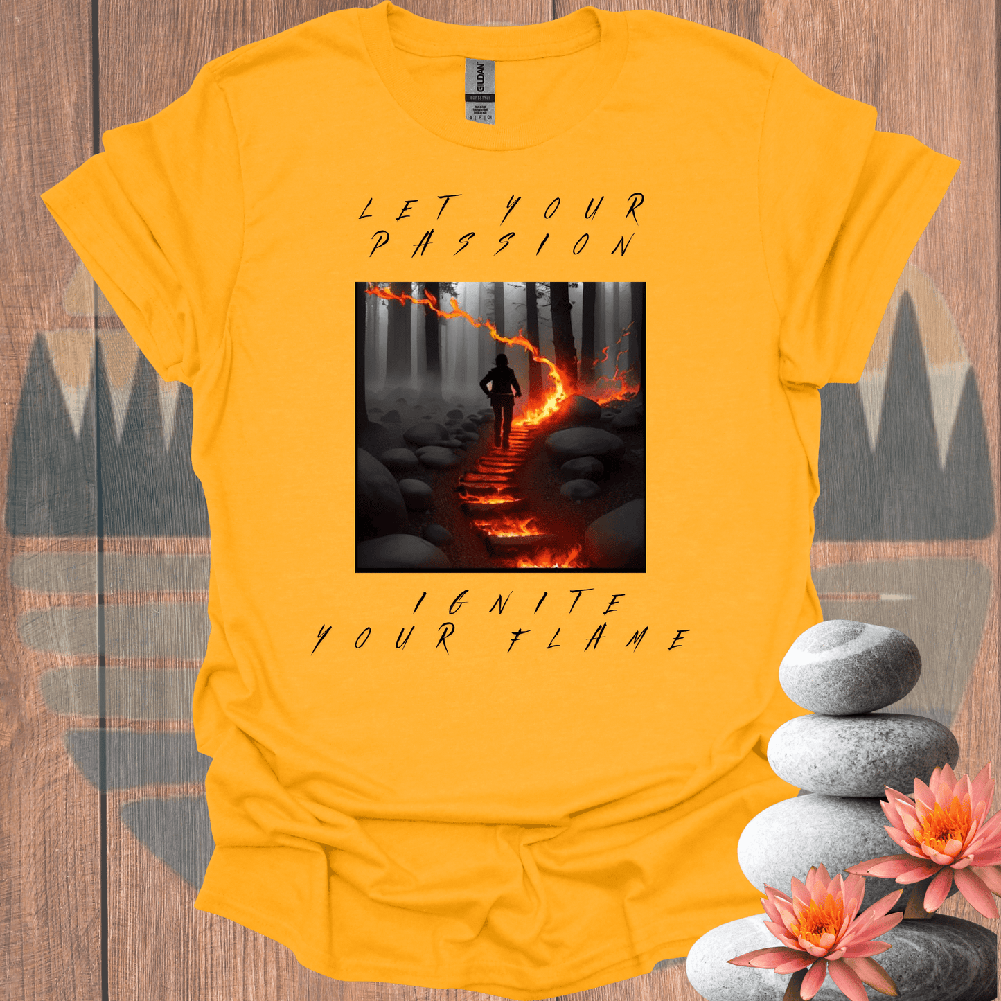 Printify T-Shirt Gold / S Ignite Your Flame Ignite Your Flame 33171940925885029629