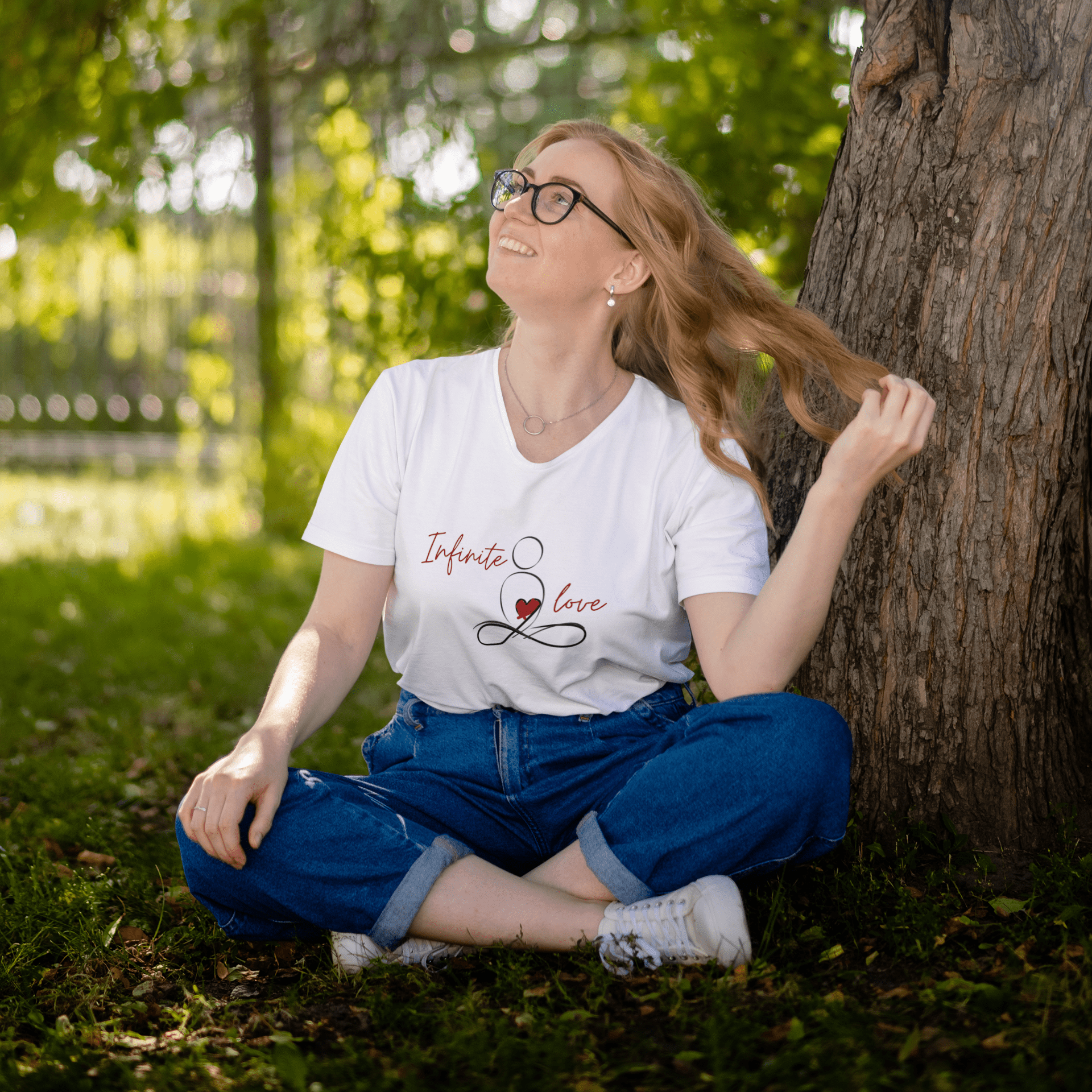 Printify V-neck Infinite Love V-Neck Infinite Love V-Neck