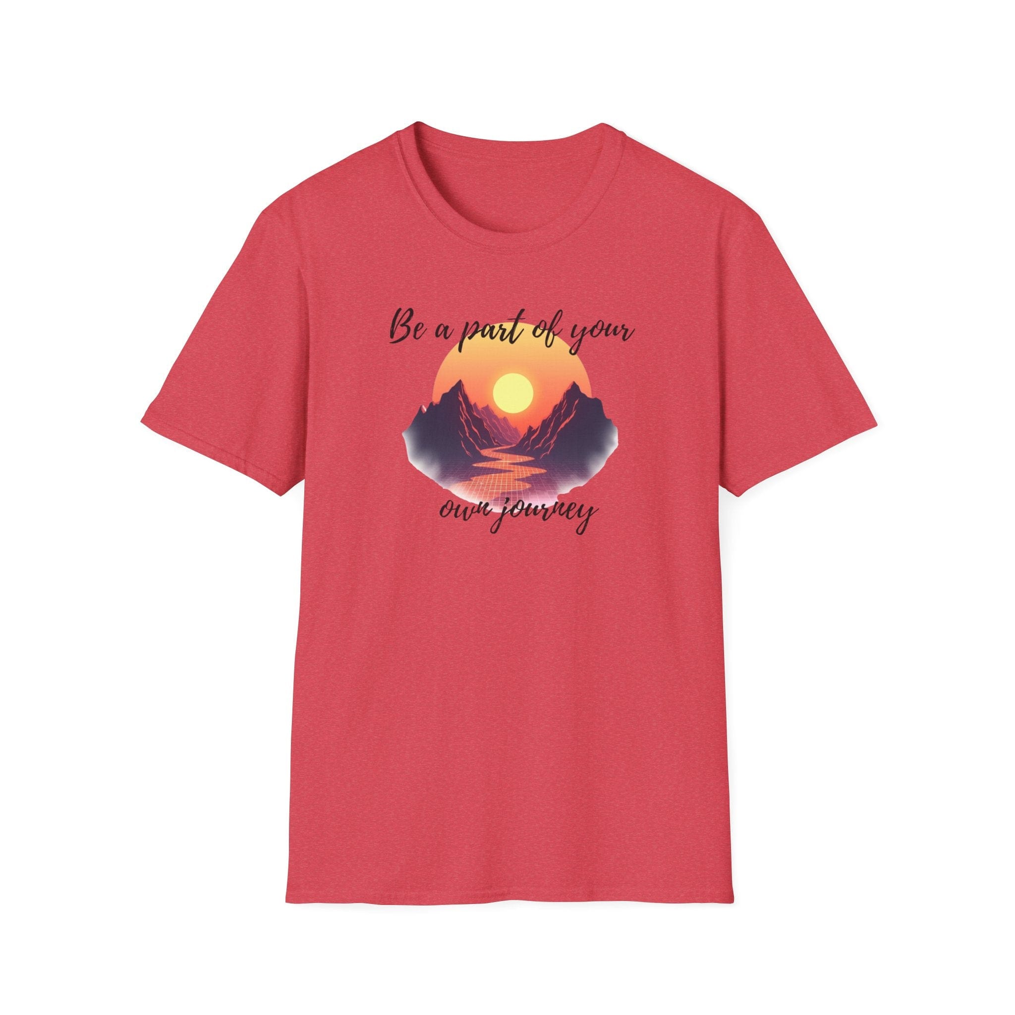 Printify T-Shirt Heather Red / S Journey T-Shirt Journey T-Shirt 19502862961567223098