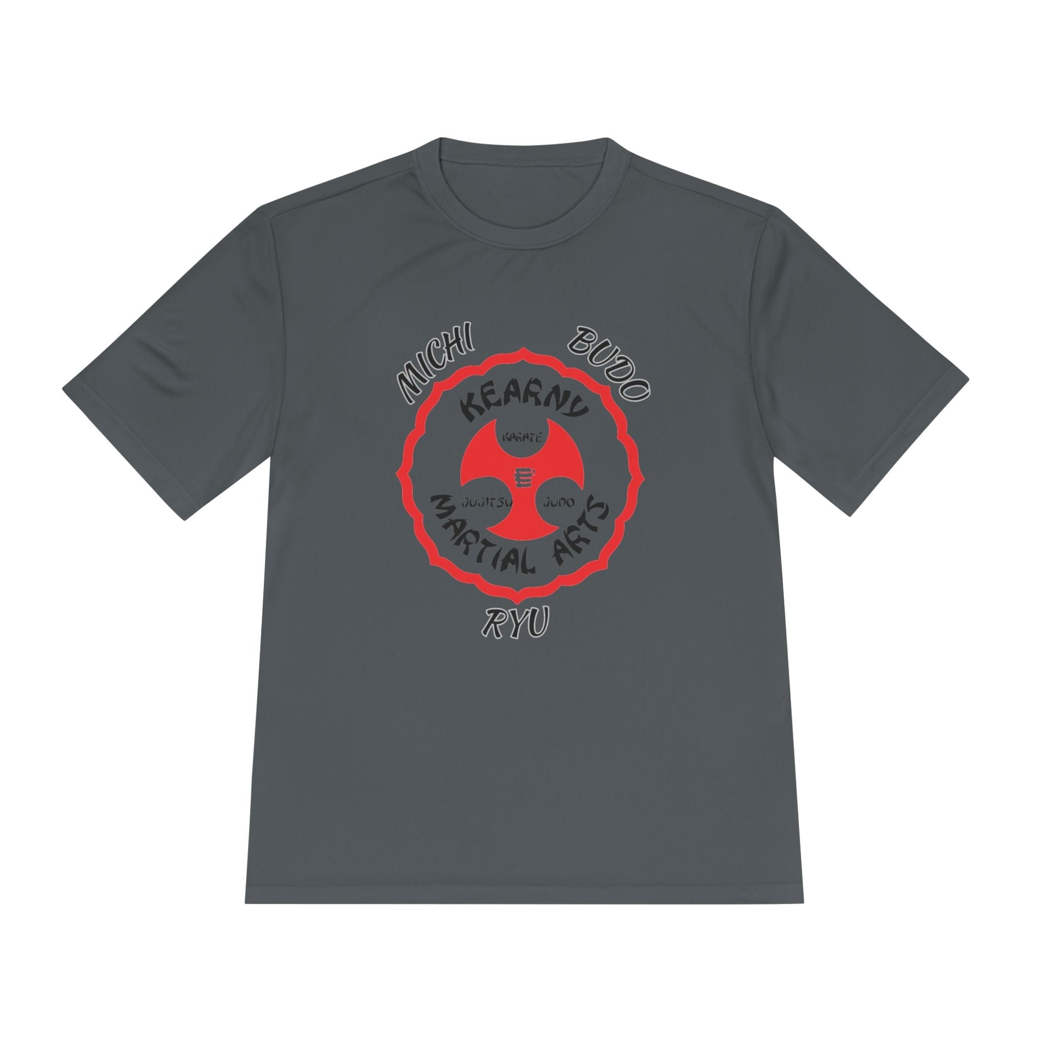 Printify T-Shirt Iron Grey / XS KMA Michi Budo Ryu Moisture Wicking Tee KMA Michi Budo Ryu Moisture Wicking Tee 17864299524509255714