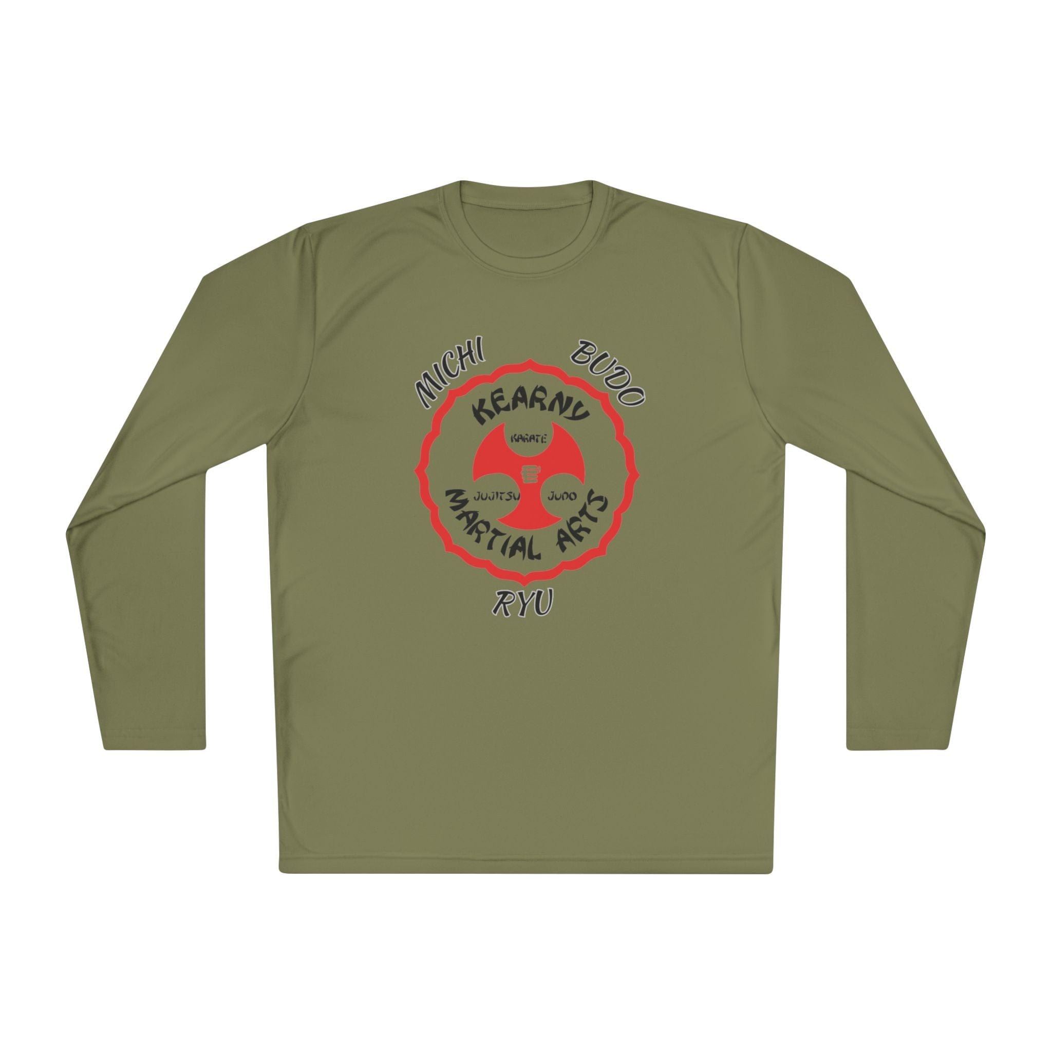 Printify Long-sleeve Olive Drab Green / XS KMA Michi Budo RyuLightweight Long Sleeve Tee KMA Michi Budo RyuLightweight Long Sleeve Tee 16905562360990013343