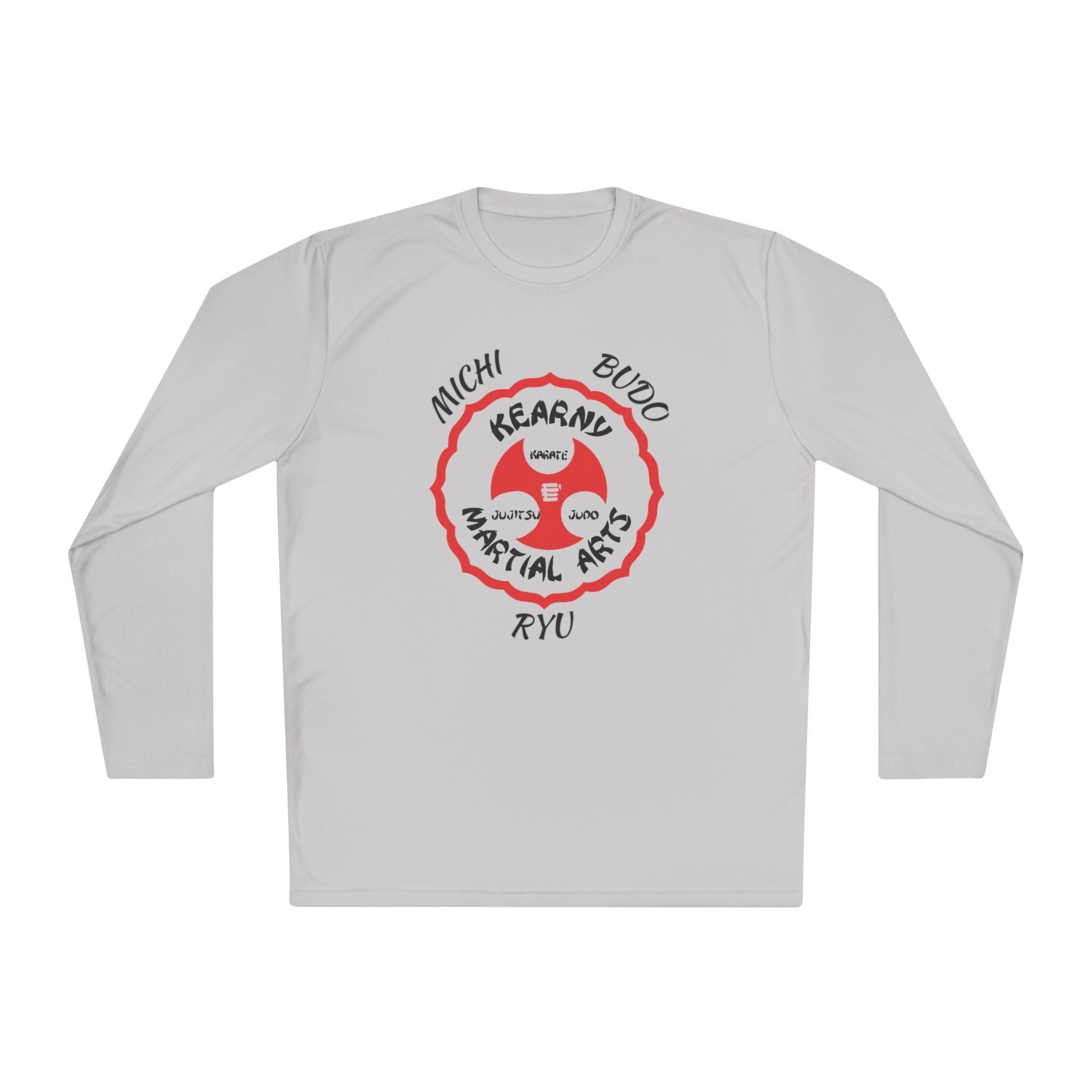 Printify Long-sleeve Silver / XS KMA Michi Budo RyuLightweight Long Sleeve Tee KMA Michi Budo RyuLightweight Long Sleeve Tee 10091384630858723079