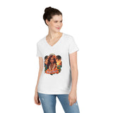 Printify V-neck Ladies' V-Neck T-Shirt Ladies' V-Neck T-Shirt