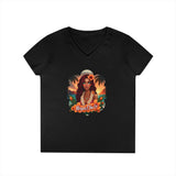 Printify V-neck S / Black Ladies' V-Neck T-Shirt Ladies' V-Neck T-Shirt 73487860280433474709